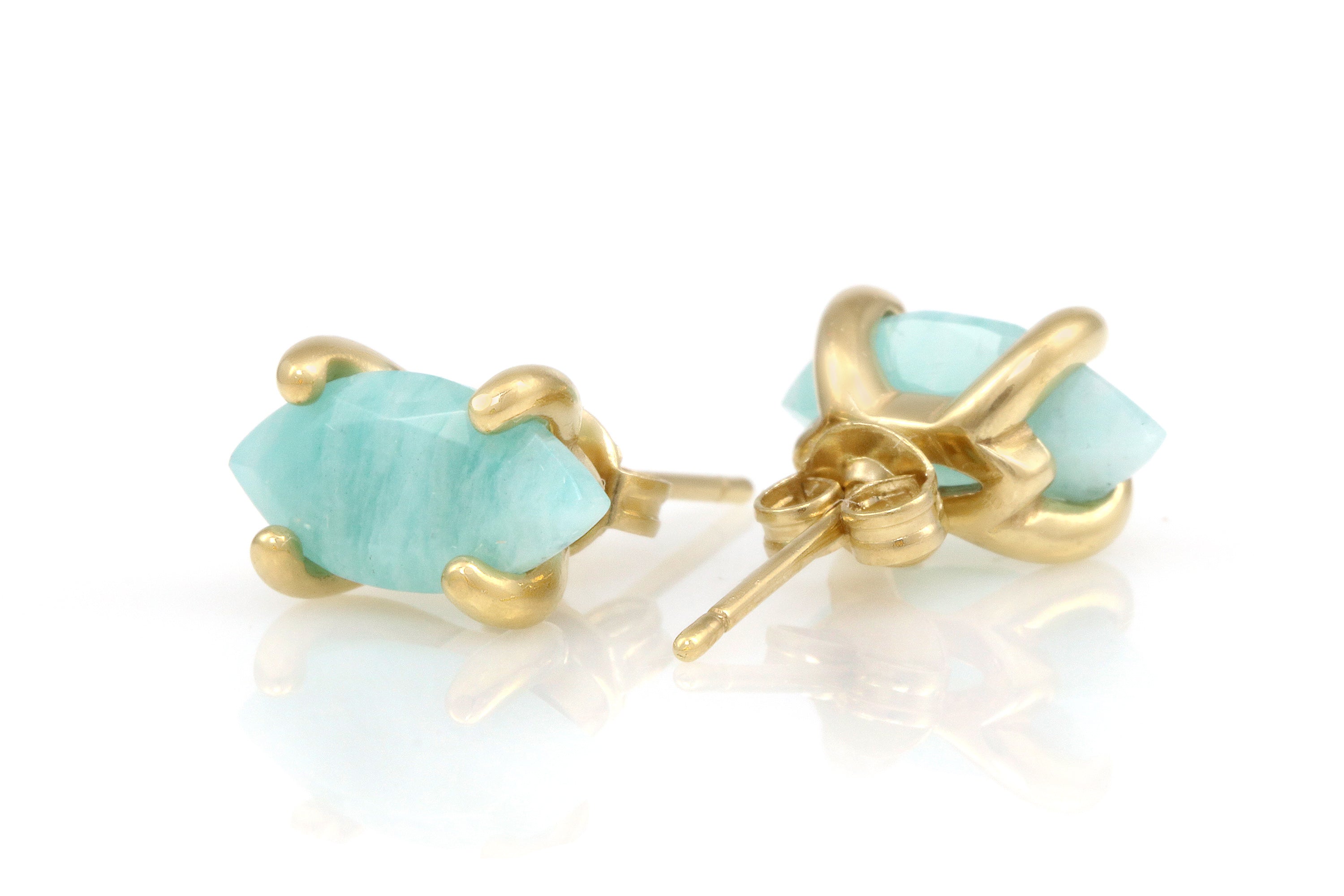 Lovely Amazonite Jewelry Sterling Silver Earrings Earrings Anemone Unique