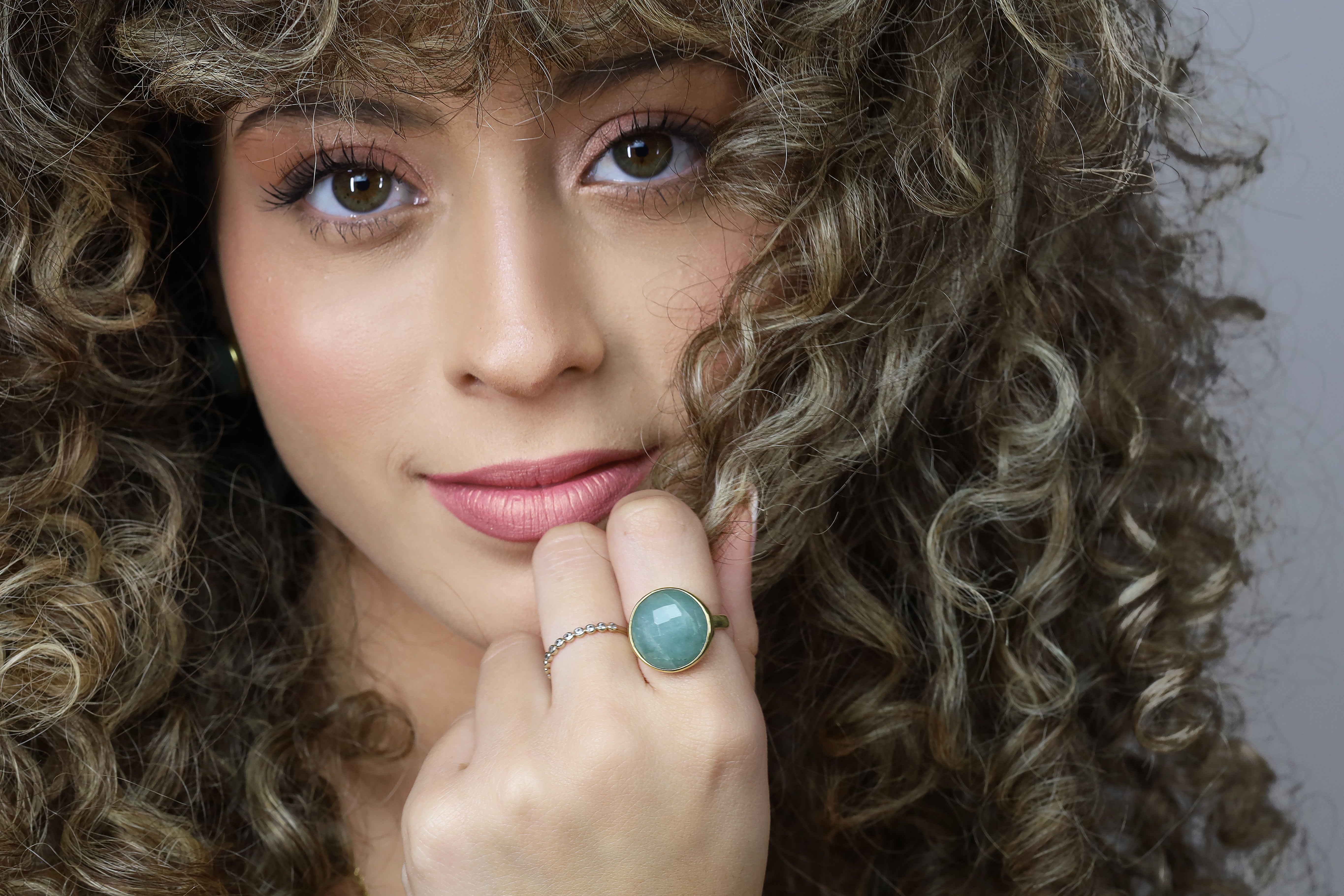 Handmade Bezel Set Aquamarine Gold Ring Rings Anemone Limited