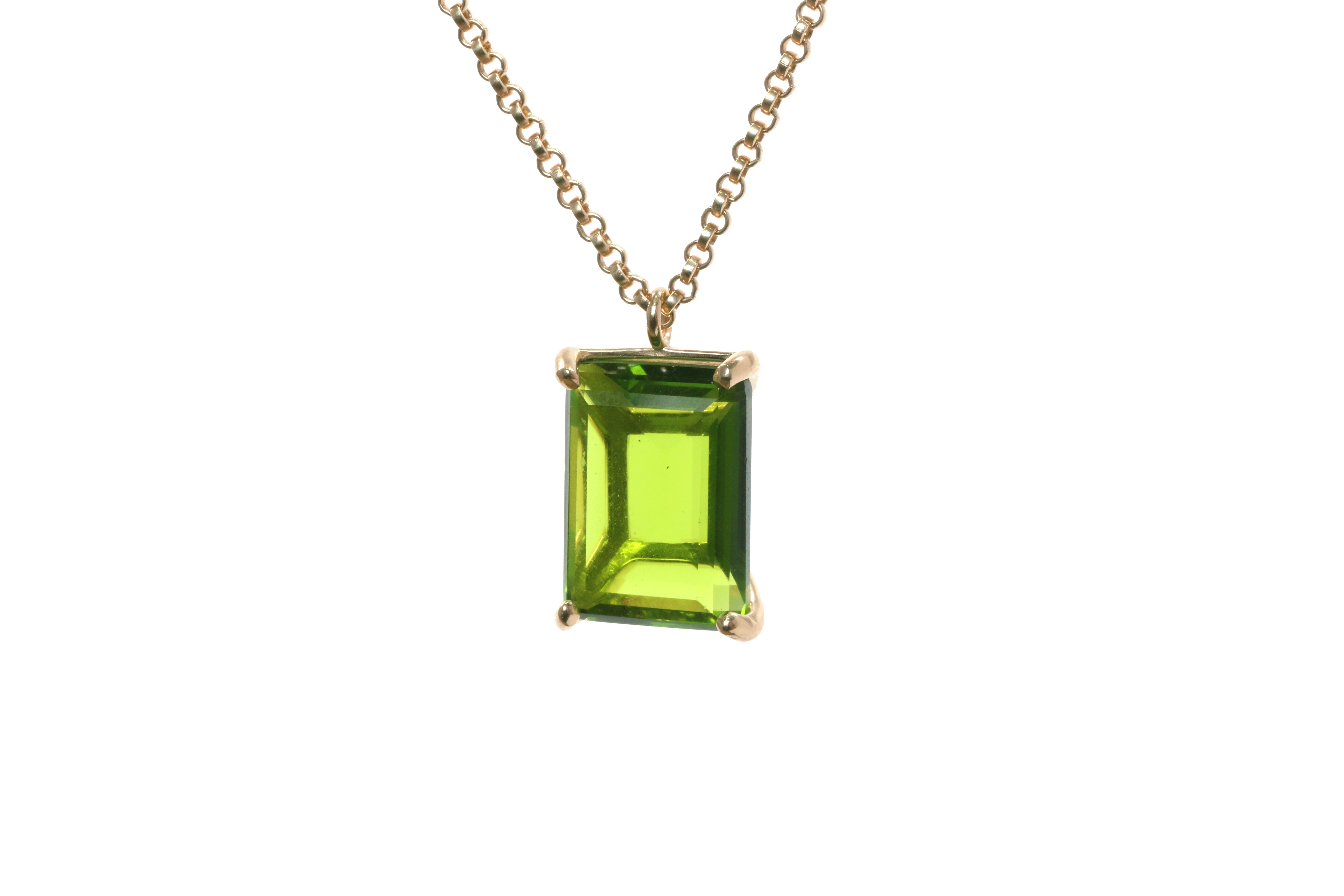 Peridot Sterling Silver Jewelry Necklace necklaces Anemone Unique