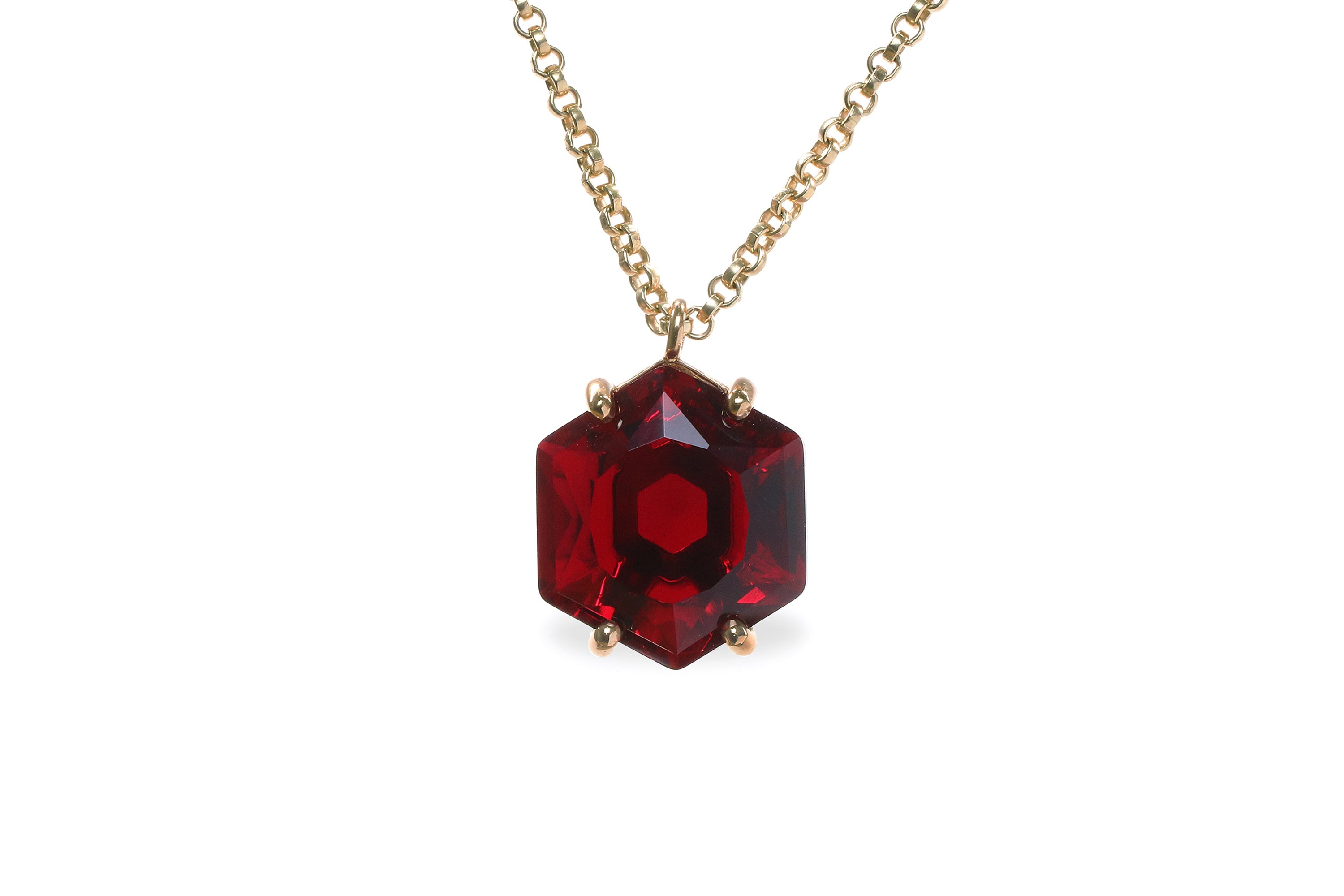 Dreamy Garnet Rose Gold Necklace necklaces Anemone Jewelry