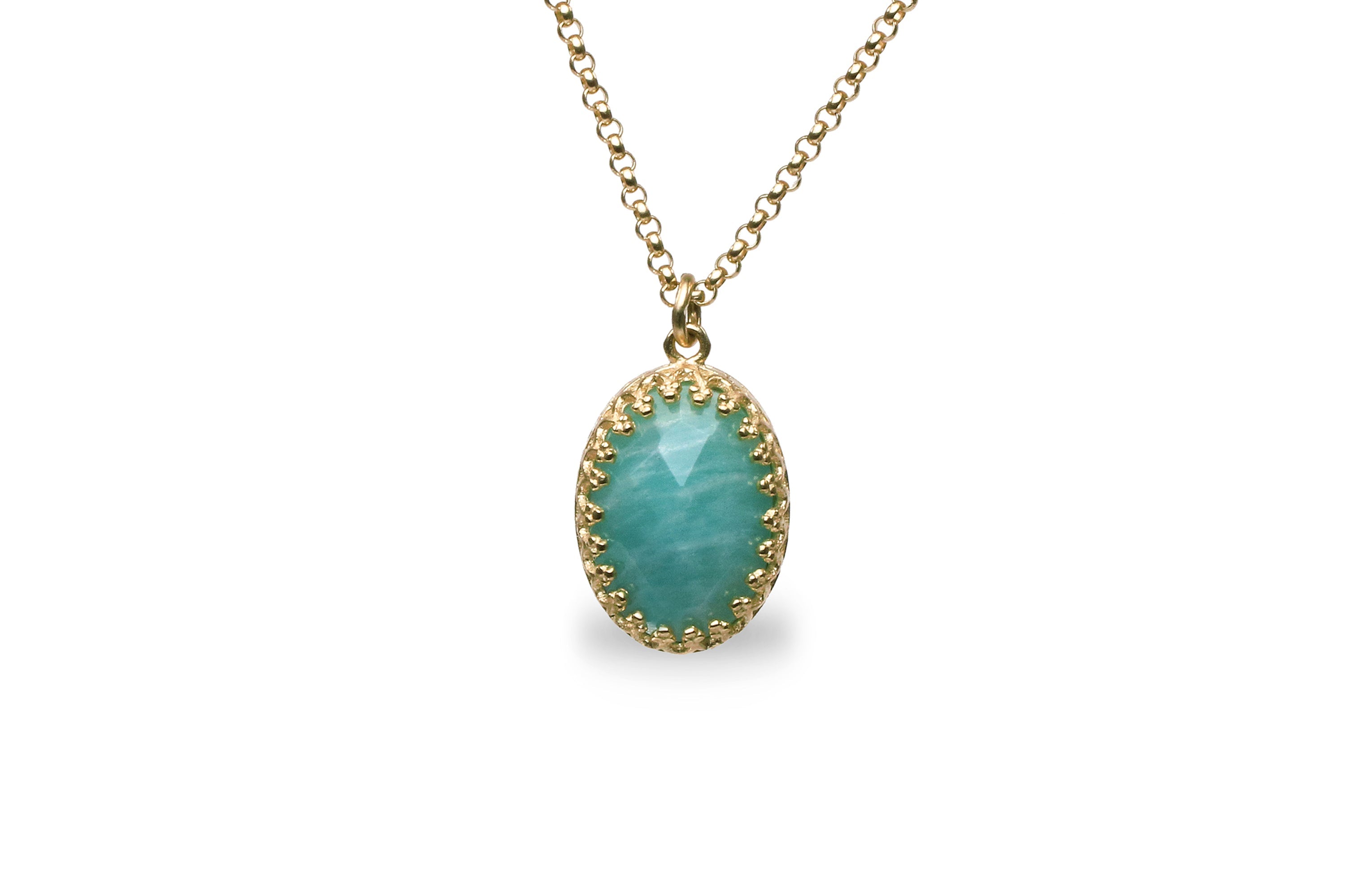 Chic Amazonite 14k Gold Filled Necklace necklaces Anemone Jewelry