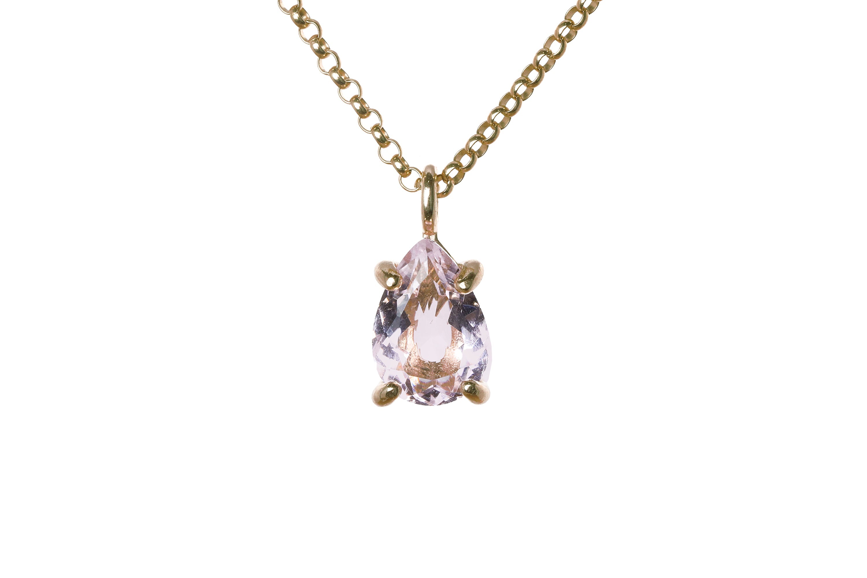 Rose Quartz Pendant Necklace necklaces Anemone Unique