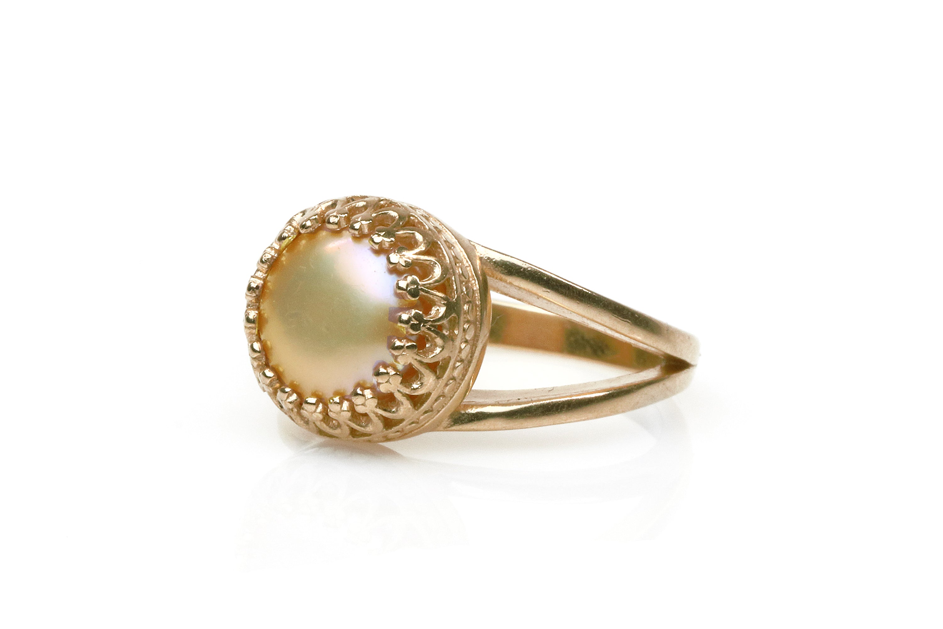 Pearl Ring in Sterling Silver Rings Anemone Jewelry