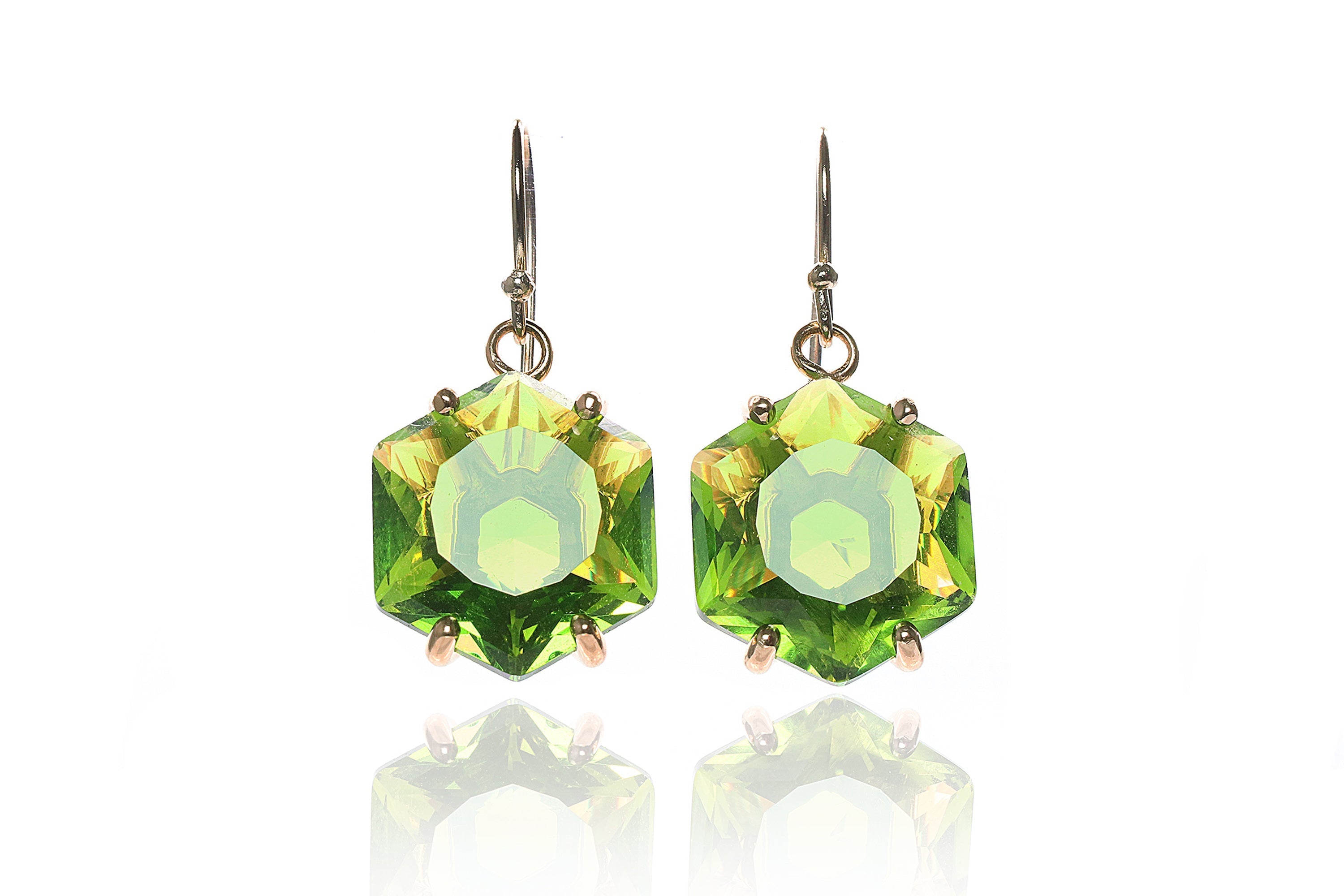 Gorgeous Peridot Sterling Silver Earrings Earrings Anemone Jewelry