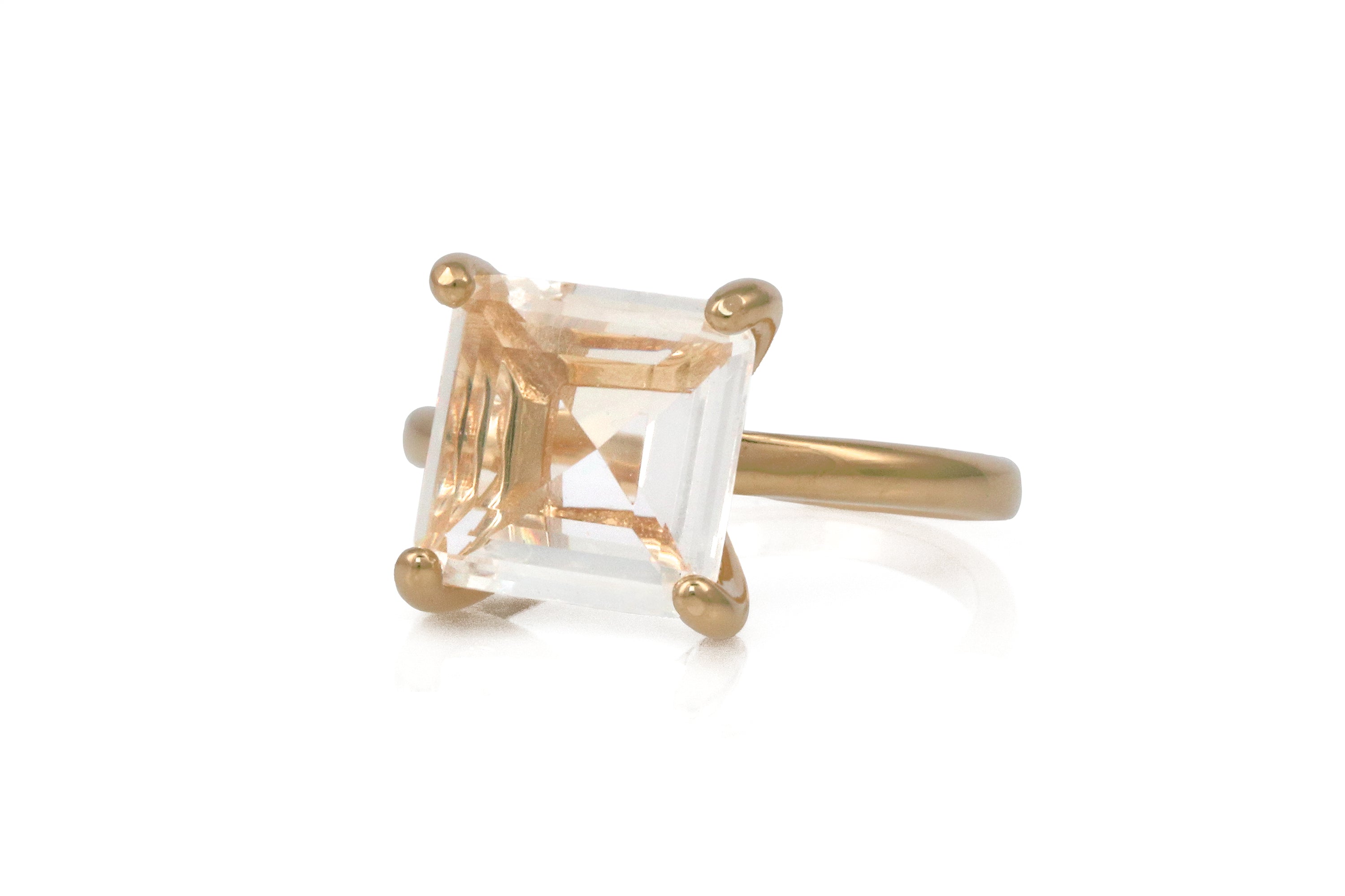 Crystal Quartz Ring in Sterling Silver Rings Anemone Unique