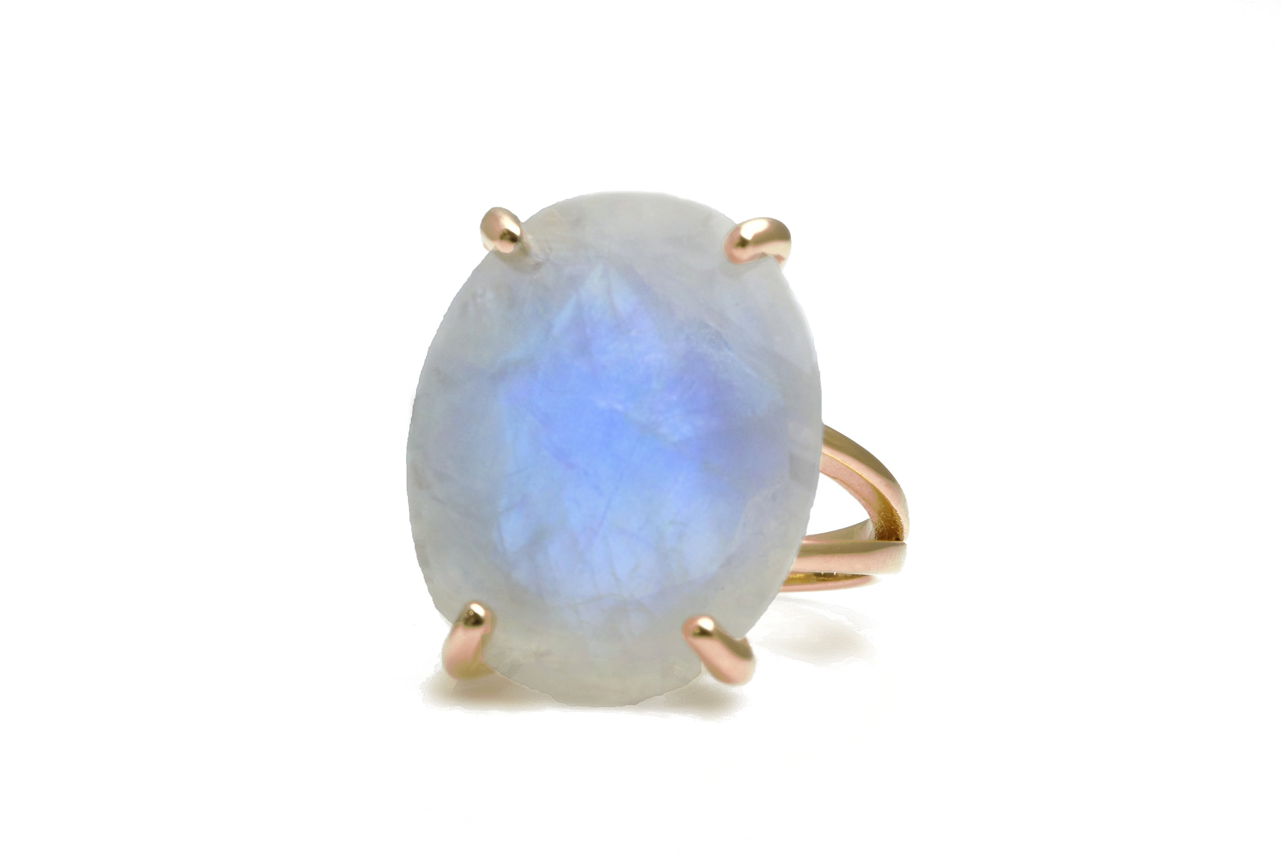 Moonstone Ring in 925 Sterling Silver Rings Anemone Jewelry