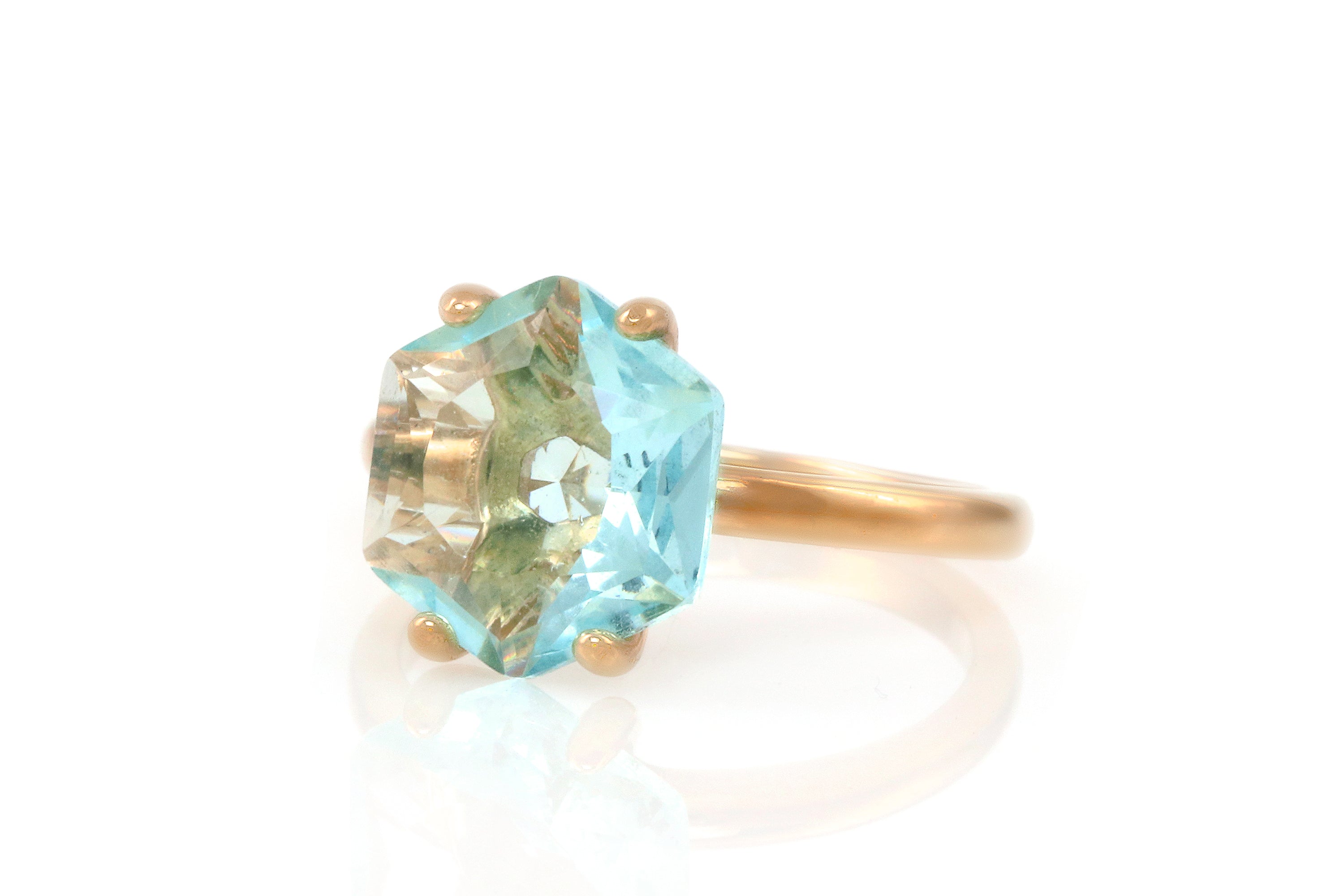 Simple Statement Sterling Silver Topaz Ring Rings Anemone Unique