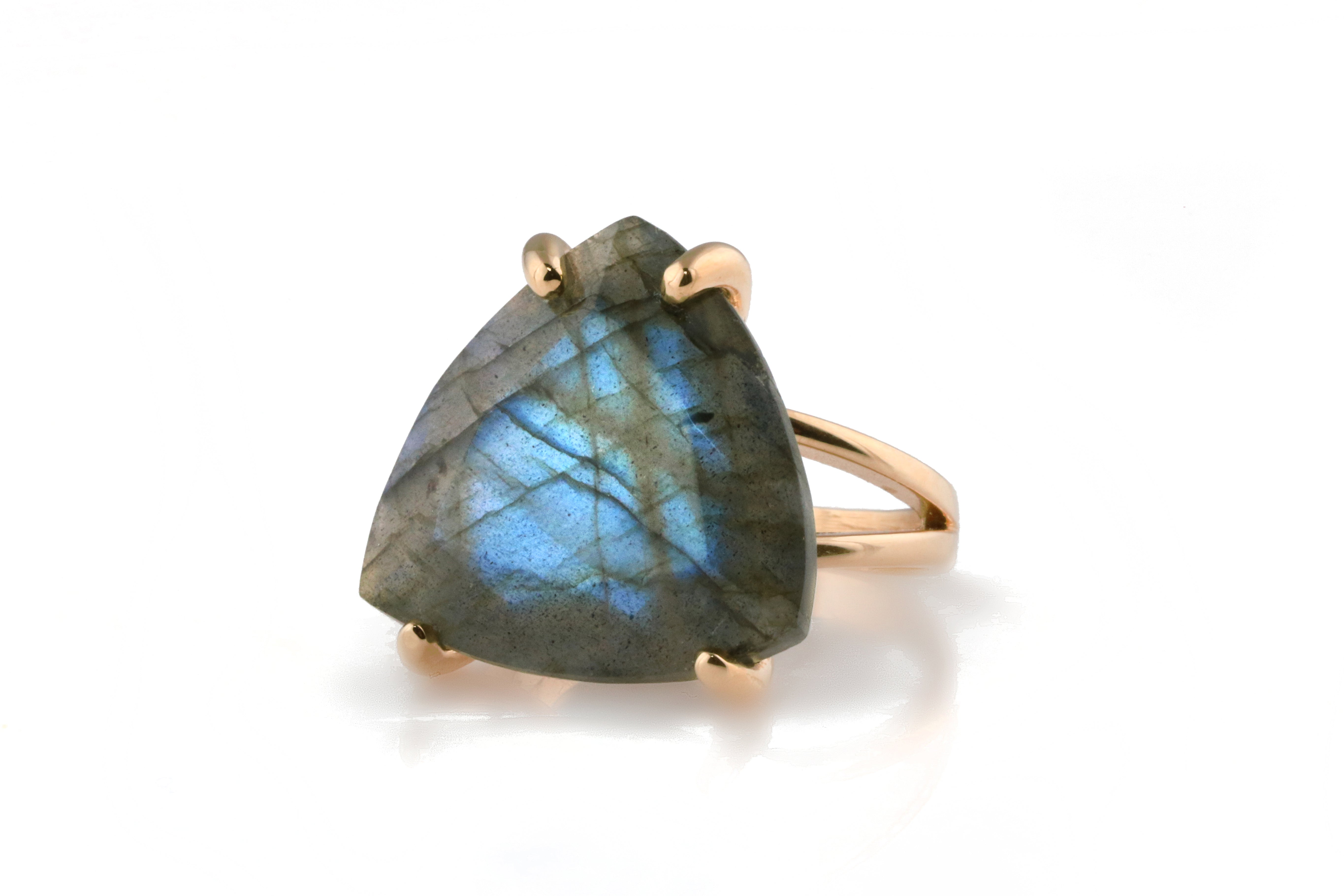 Stunning Labradorite Ring in 925 Sterling Silver Rings Anemone Jewelry