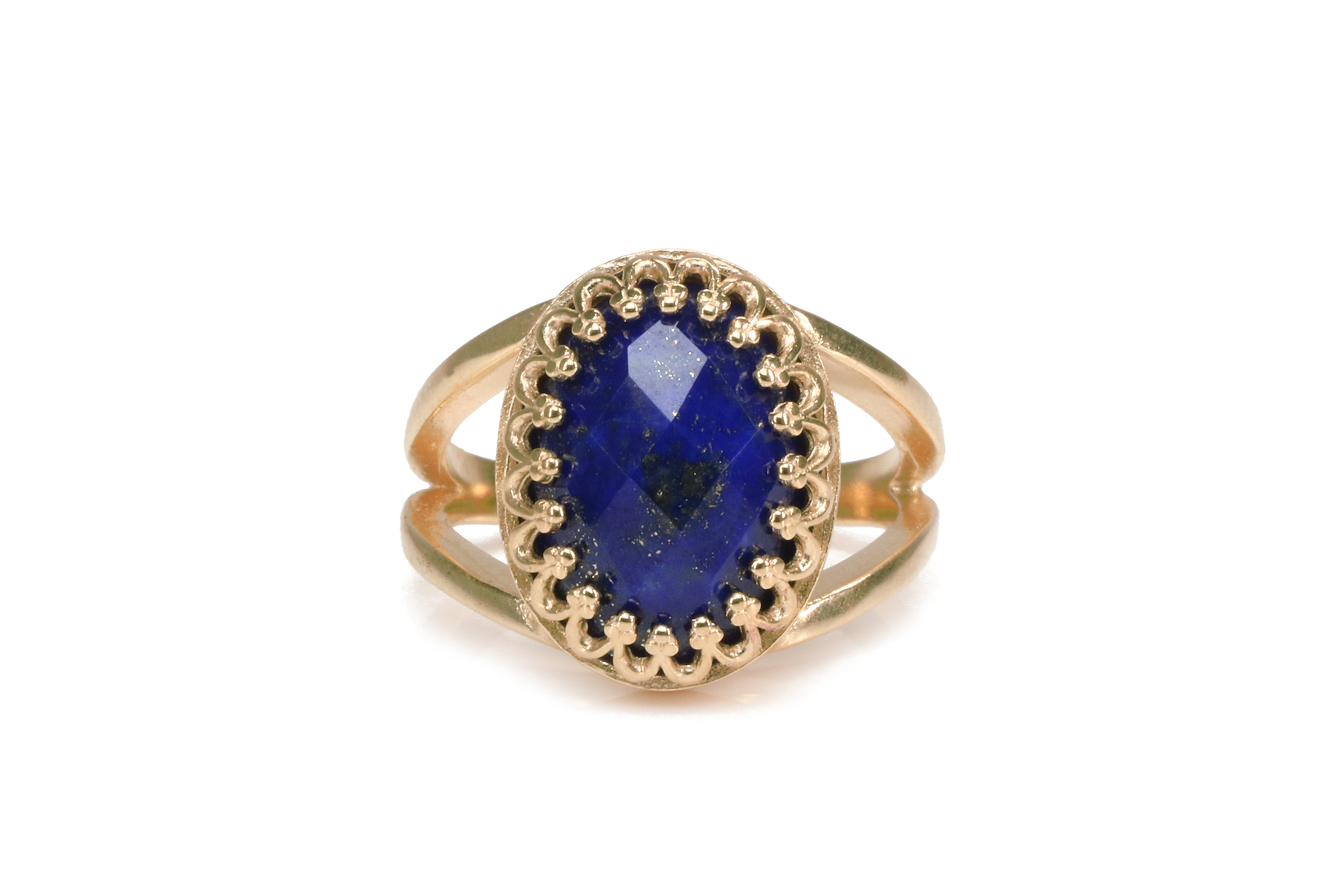 Blue Lapis Lazuli Oval Ring Rings Anemone Jewelry
