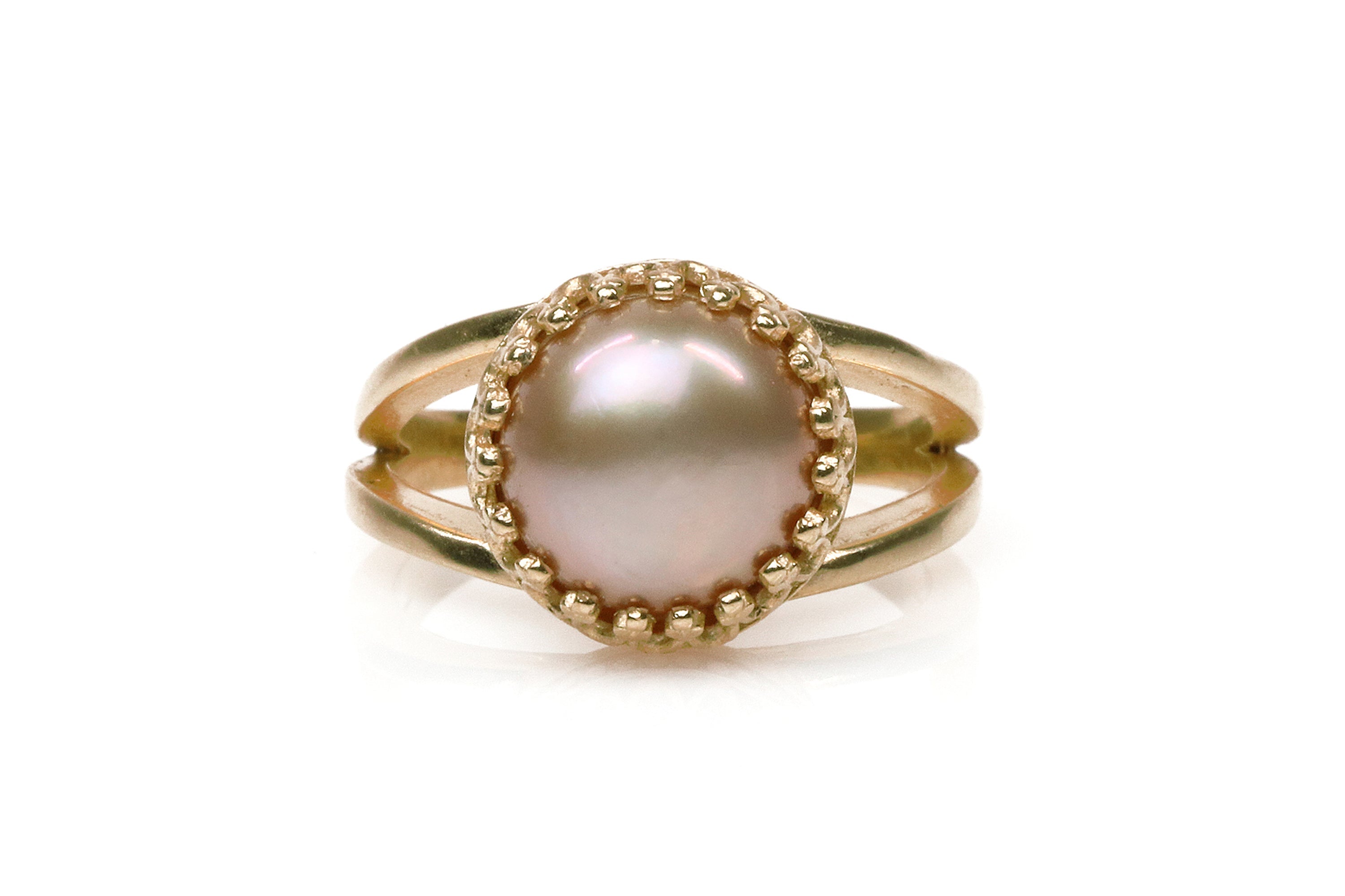 Rose Pearl in 14K Rose Gold-filled Ring Rings Anemone Jewelry