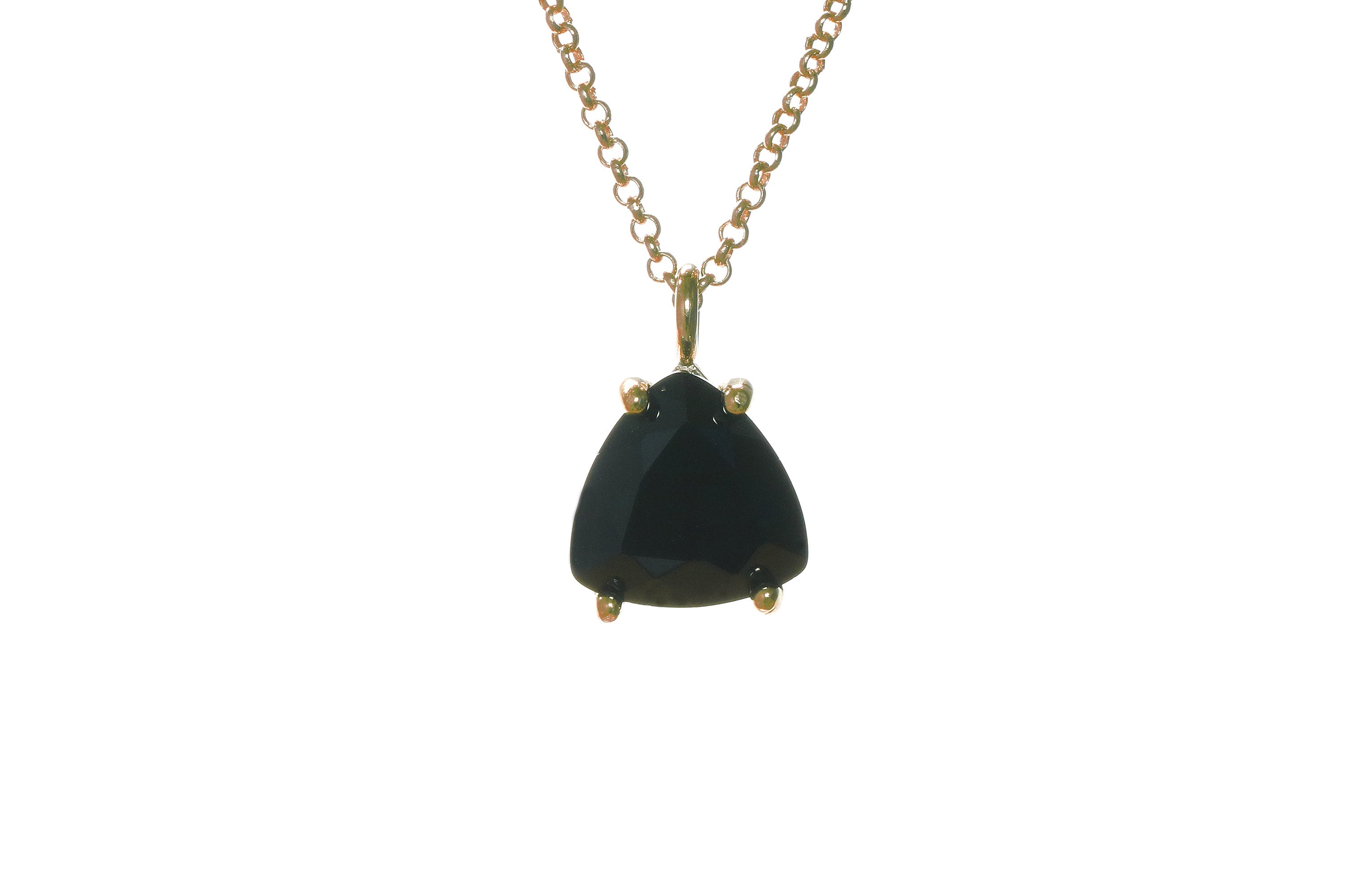 Fashionable Black Onyx Gold Filled Necklace necklaces Anemone Unique