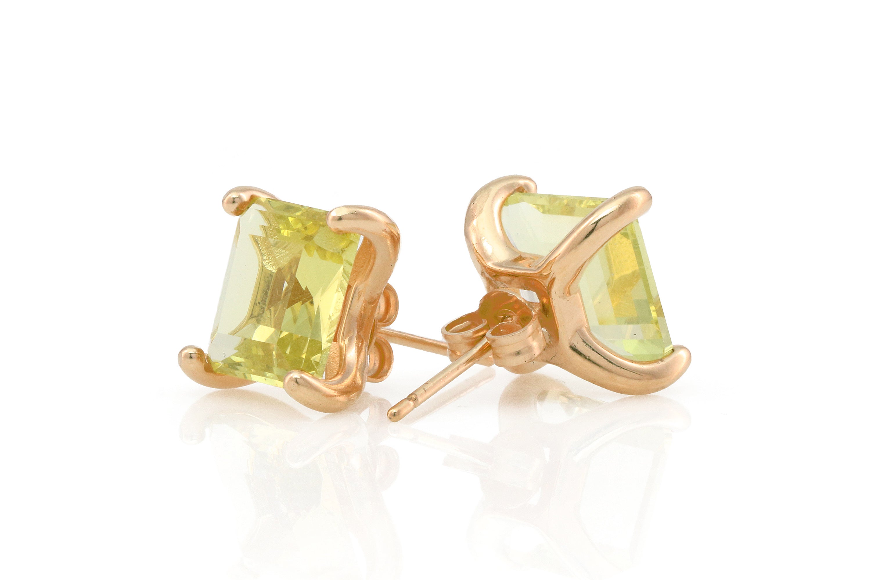 Lovely Yellow Quartz Gold Earrings Earrings Anemone Unique