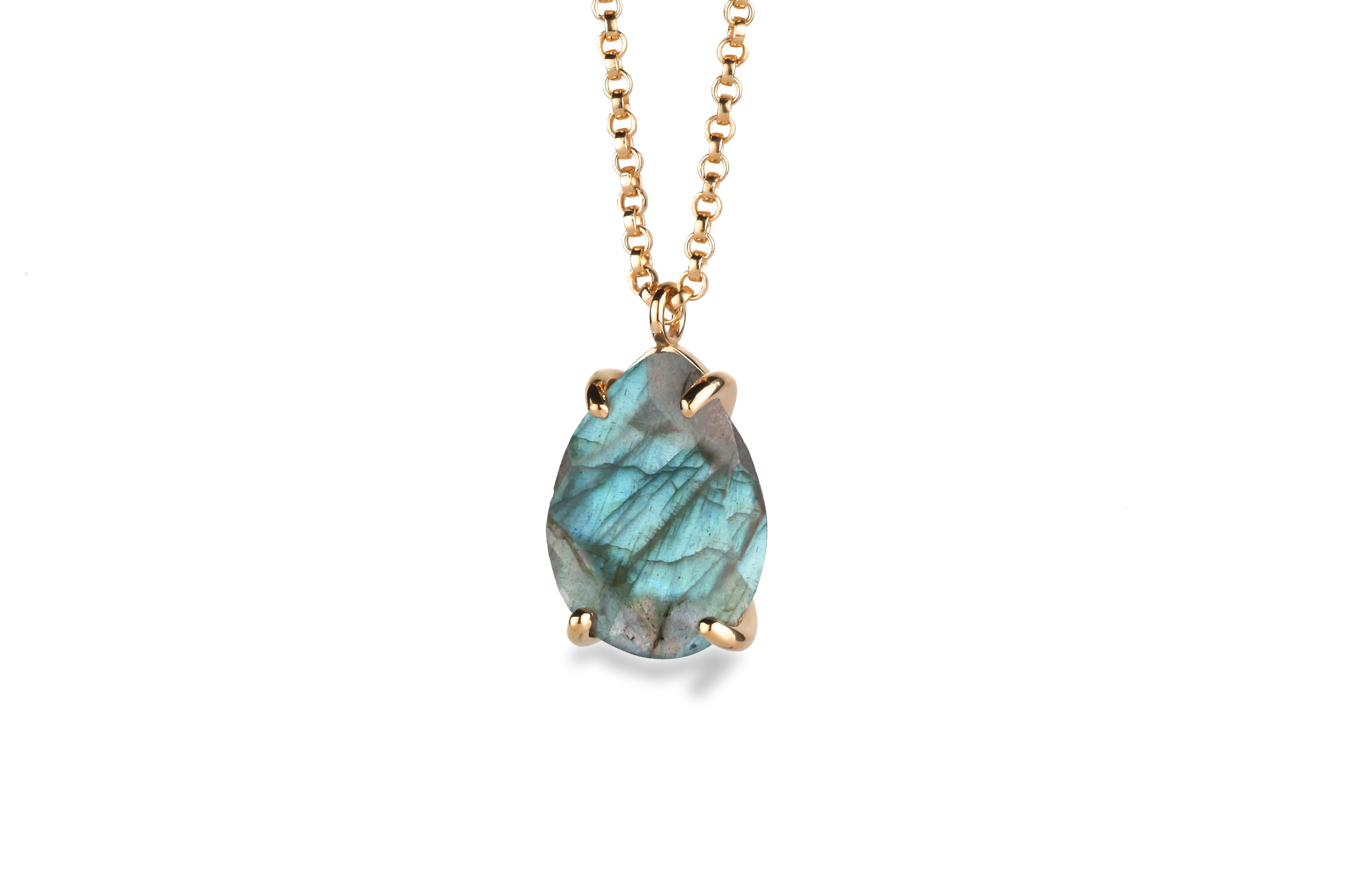 Fascinating Labradorite Necklace in 14k Rose Gold Filled necklaces Anemone Jewelry