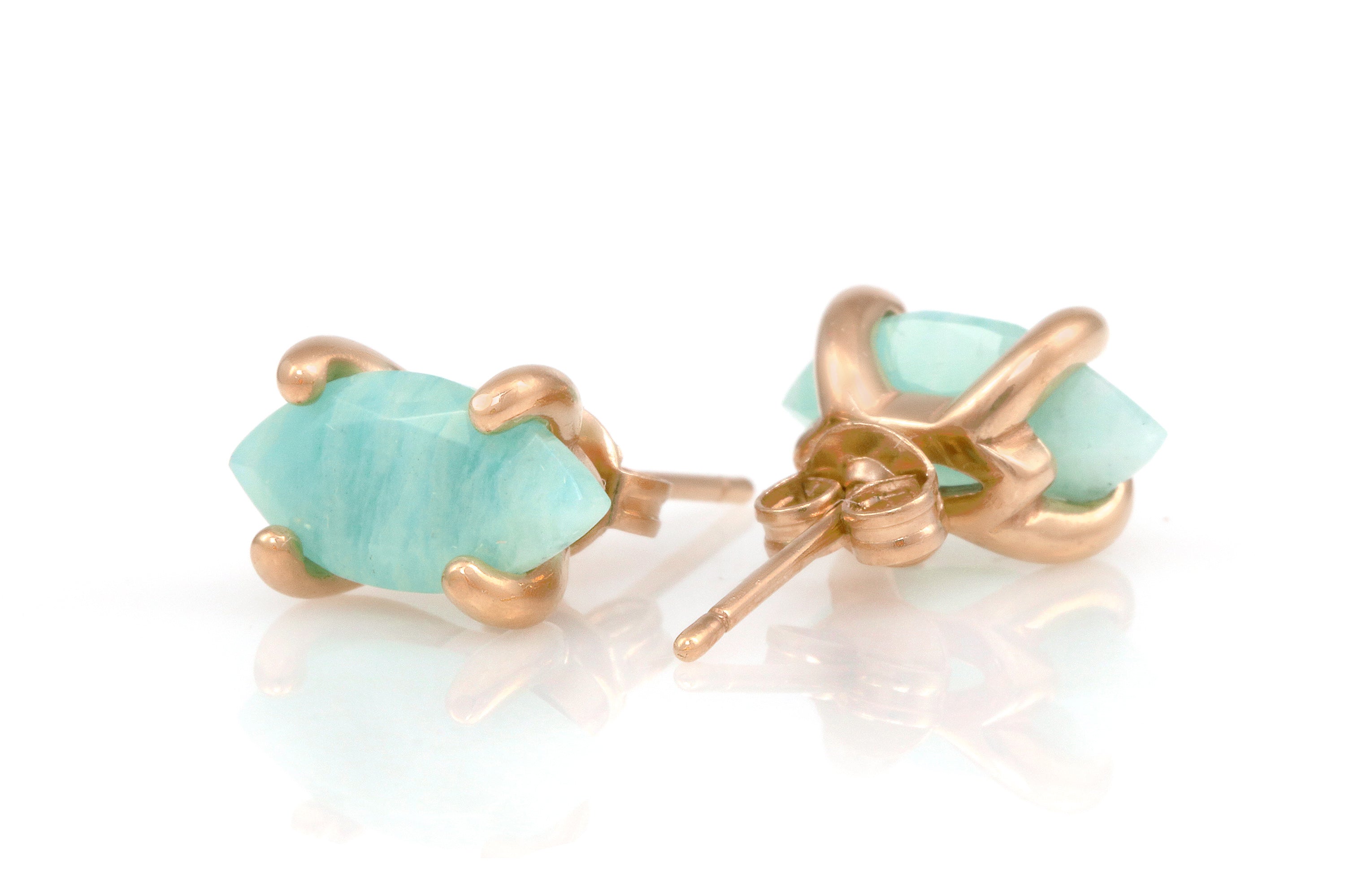 Marquise Amazonite Gold Filled Earrings Earrings Anemone Unique