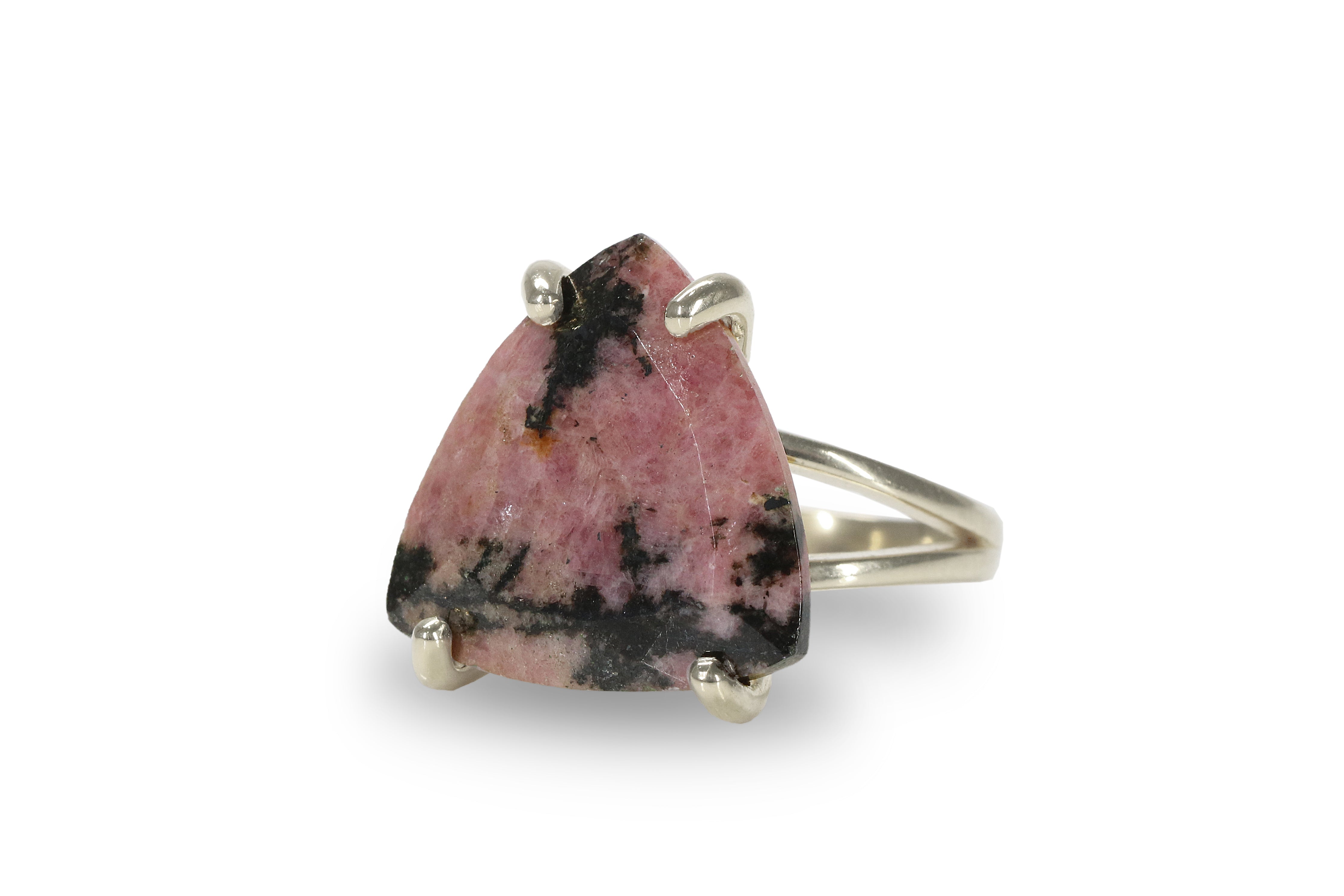 Rhodonite Ring in 14k Gold-filled Ring Band Rings Anemone Jewelry