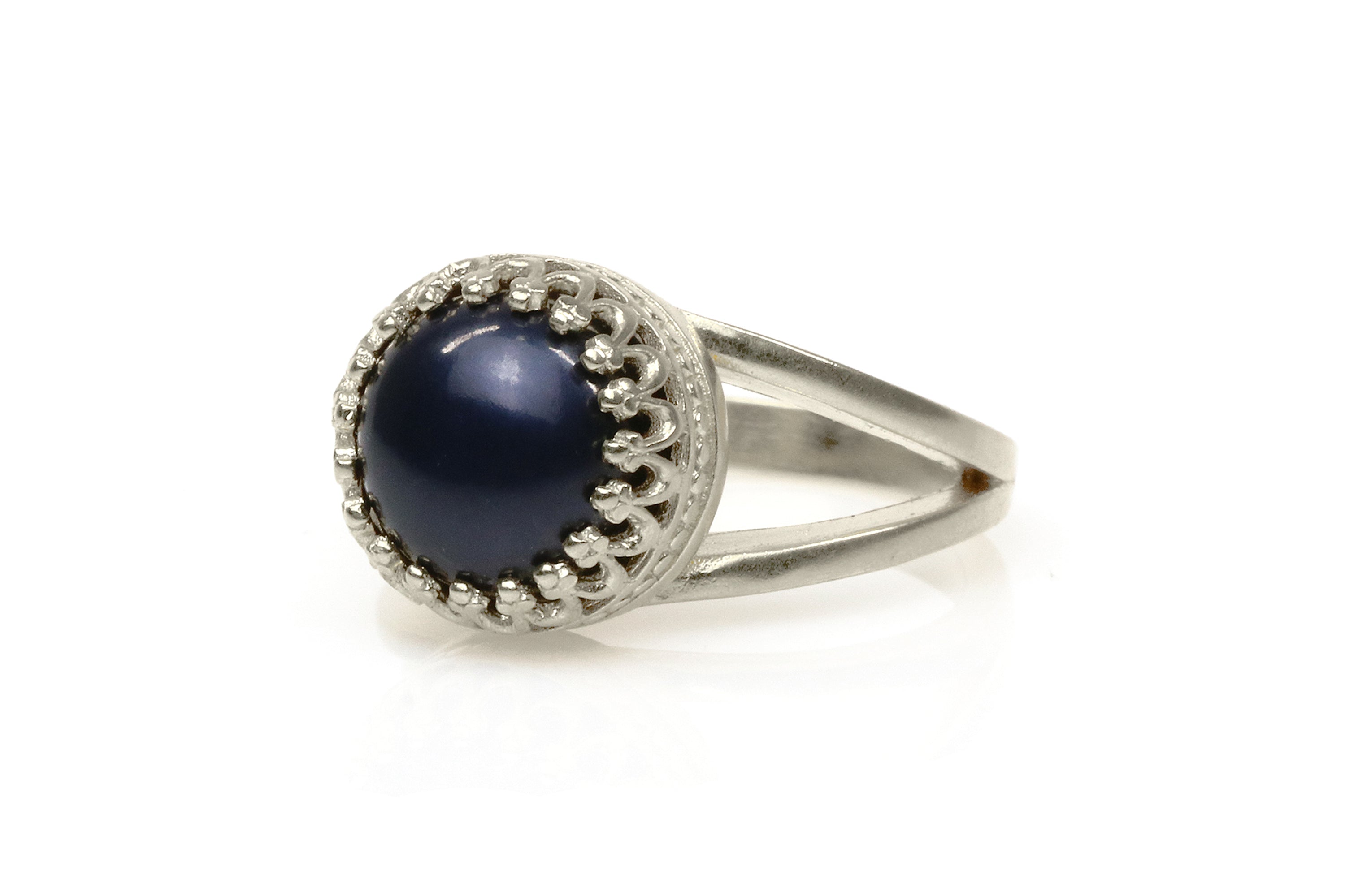 Gold Filled Black Pearl Ring Rings Anemone Jewelry