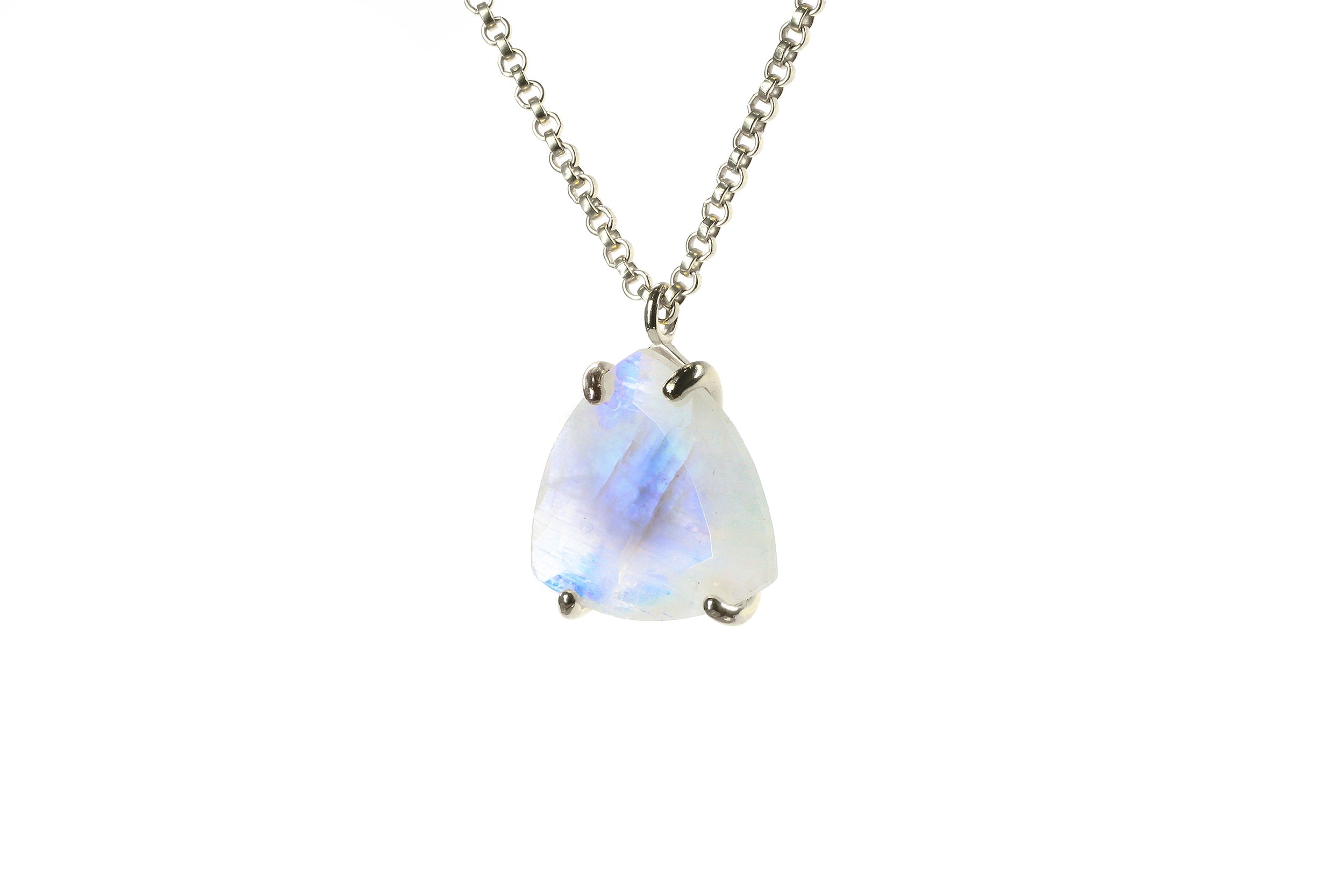 Triangle Moonstone Gold Filled Necklace necklaces Anemone Jewelry