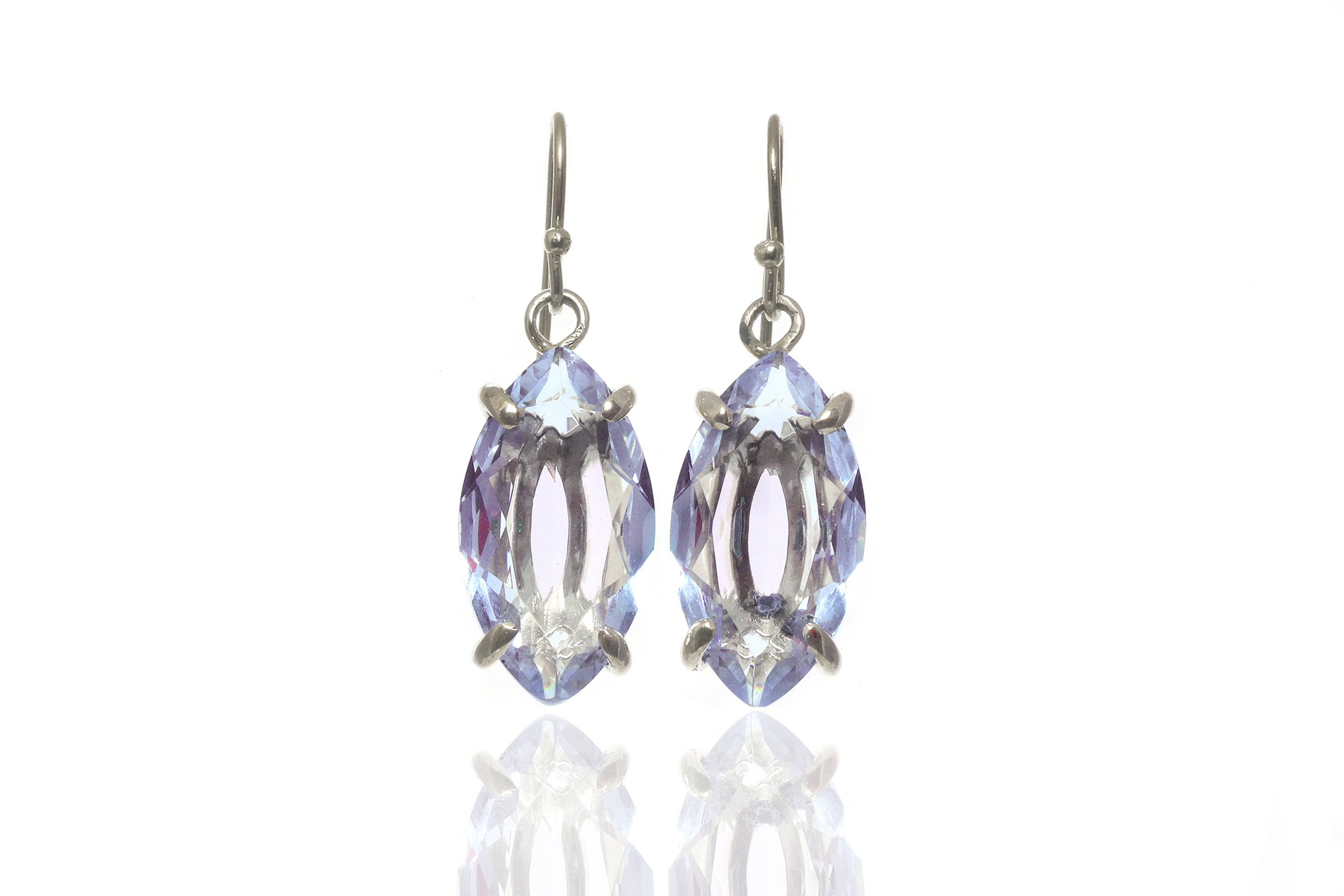 Gold Filled Tanzanite Earrings in Dangles Earrings Anemone Jewelry