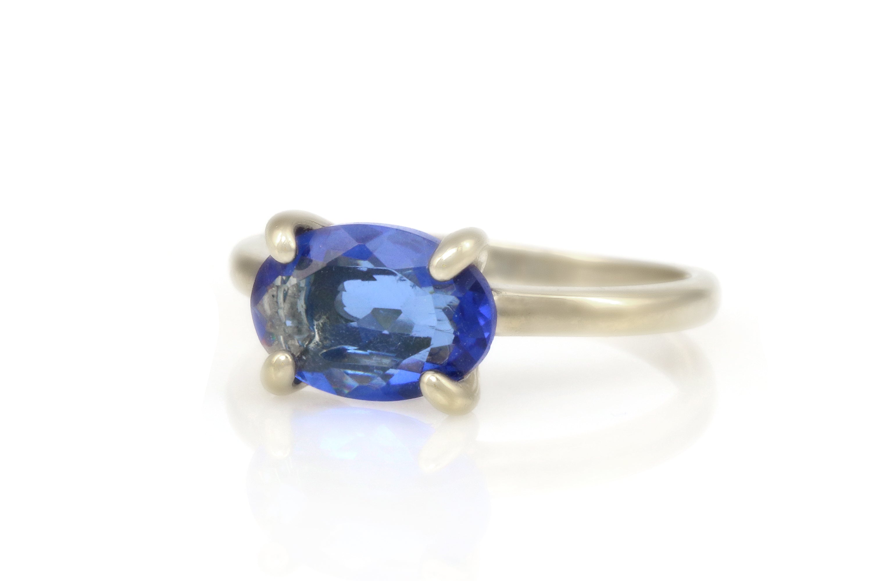 Stackable Dainty Sapphire Ring in Gold Rings Anemone Unique