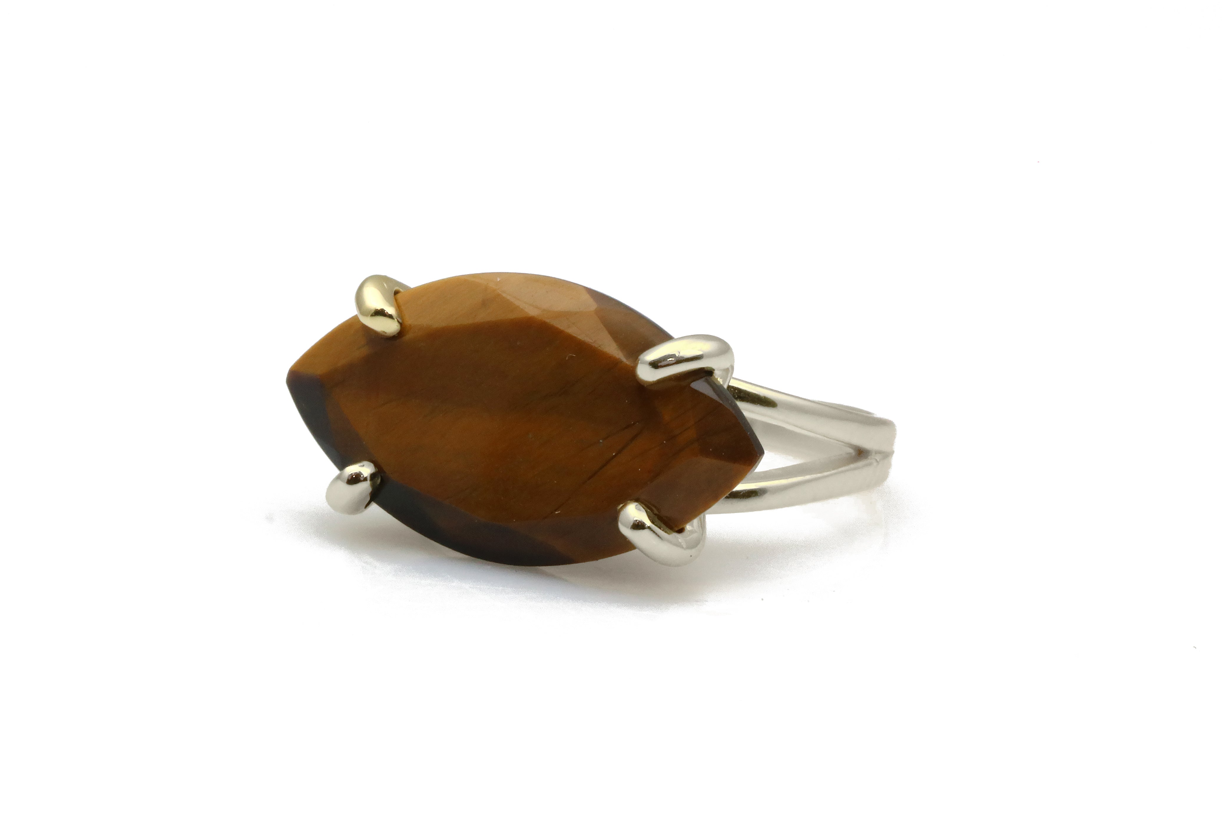 14k Gold Filled Custom Tiger Eye Gem Rings Rings Anemone Jewelry