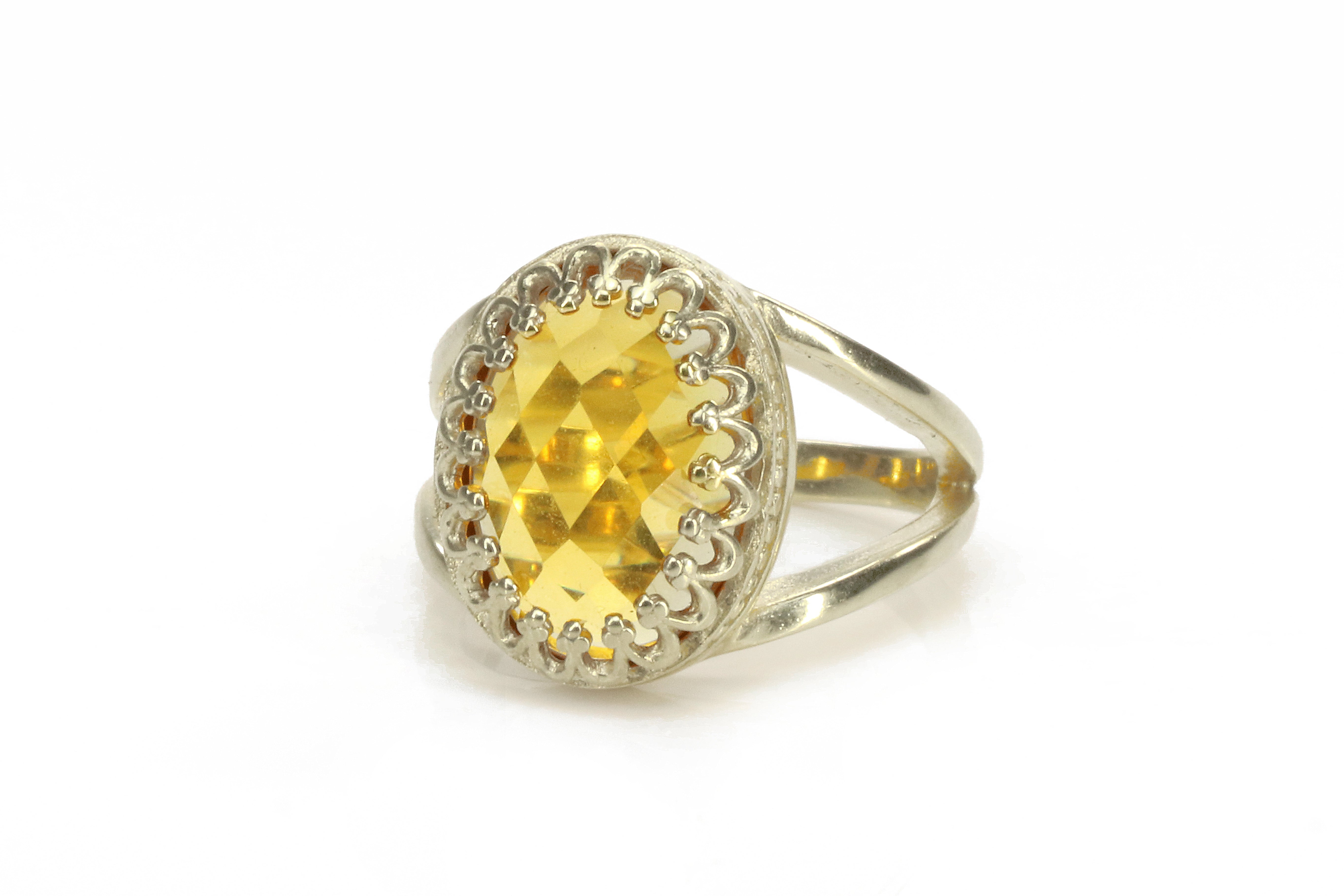 Citrine Ring in 14k Gold-filled Ring Band Rings Anemone Jewelry