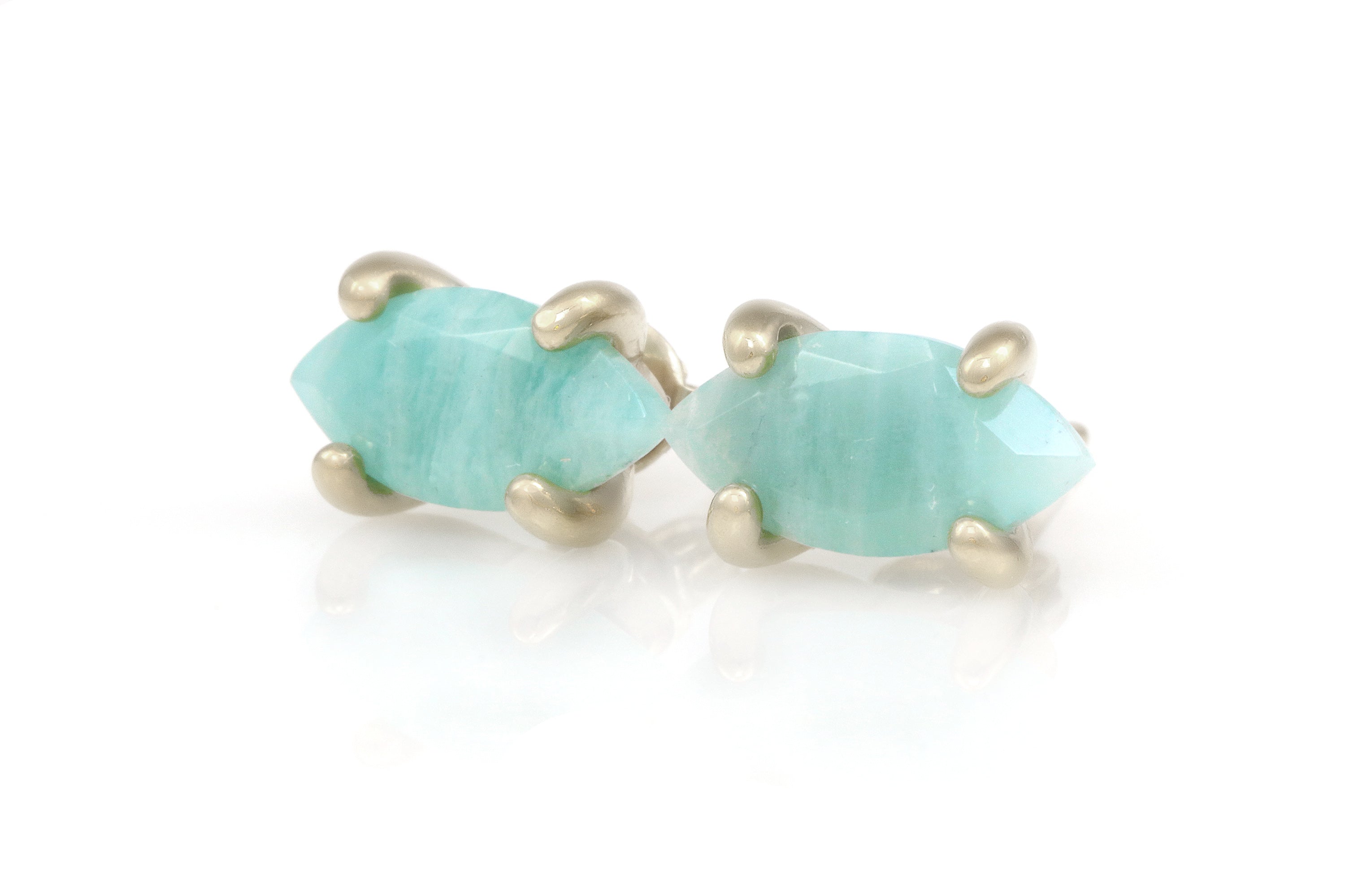 Marquise Amazonite Gold Filled Earrings Earrings Anemone Unique