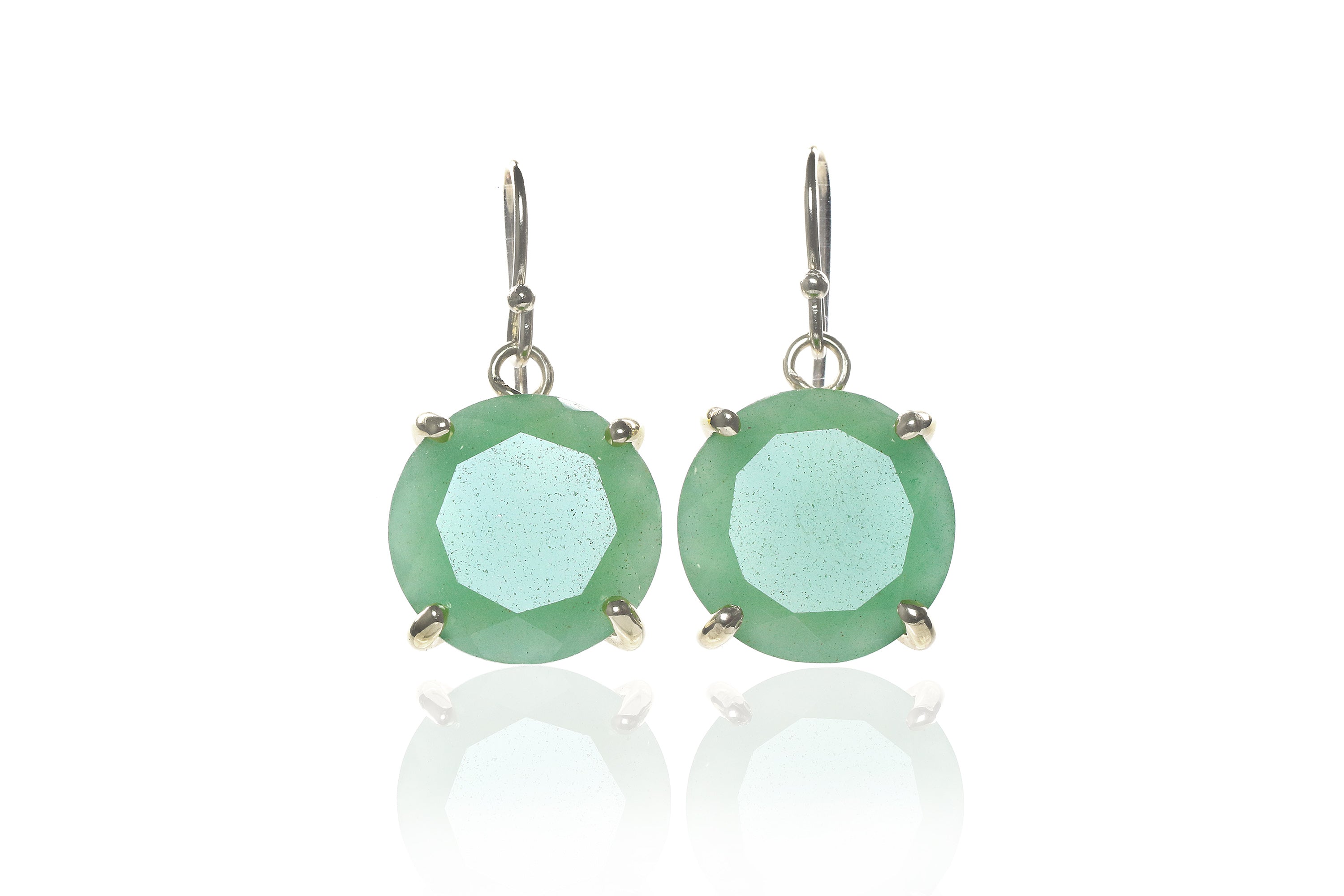 Green Aventurine Gold Filled Earrings Earrings Anemone Jewelry