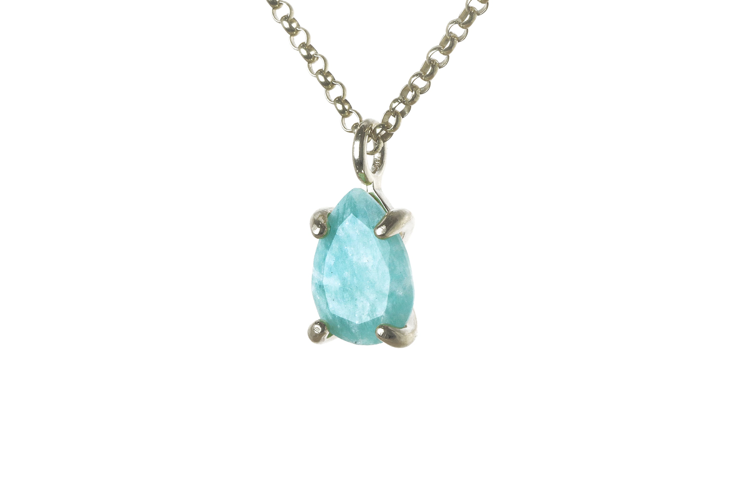 Delicate Amazonite Necklace in Gold necklaces Anemone Unique