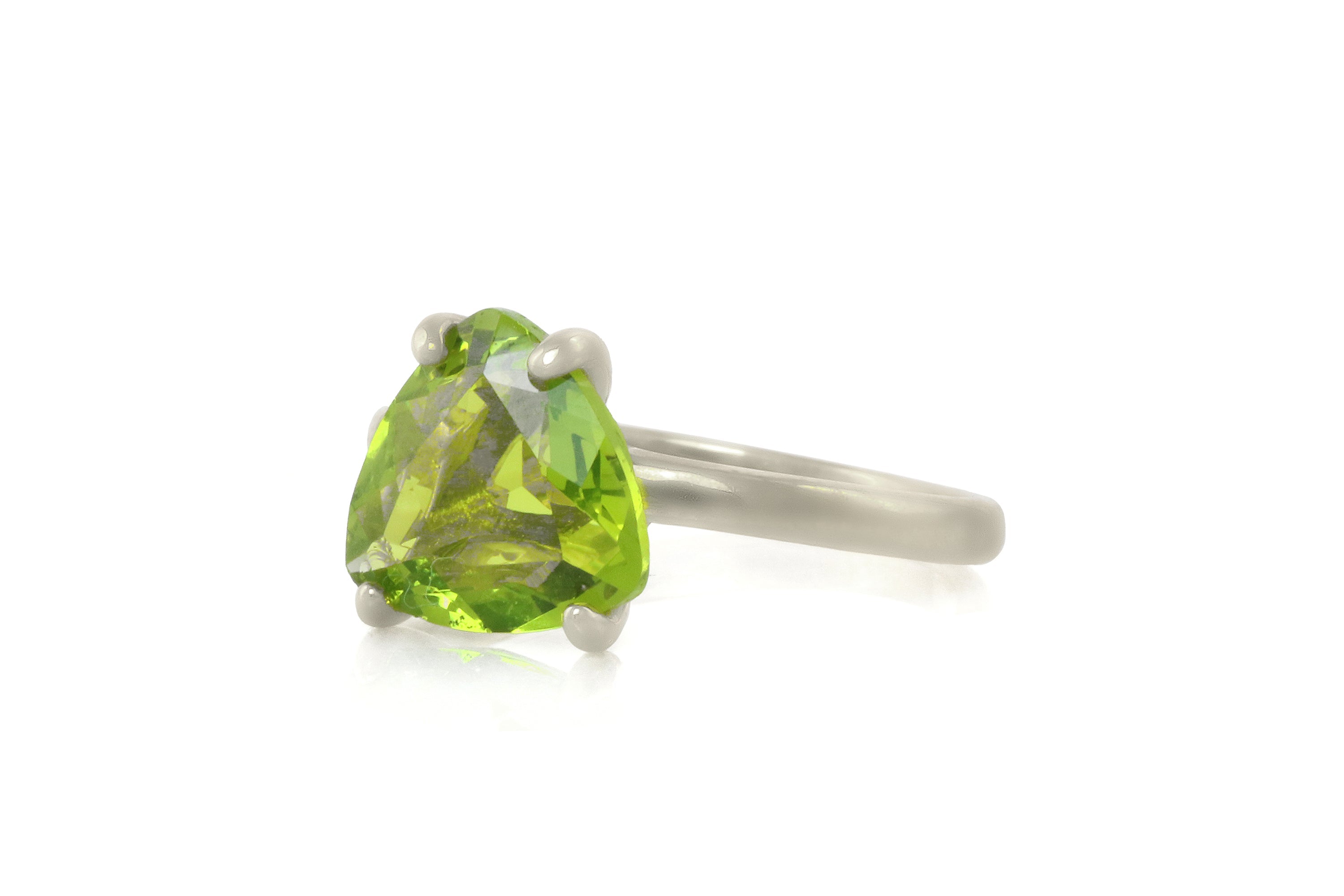 Peridot Ring for Women in Sterling Silver Rings Anemone Unique