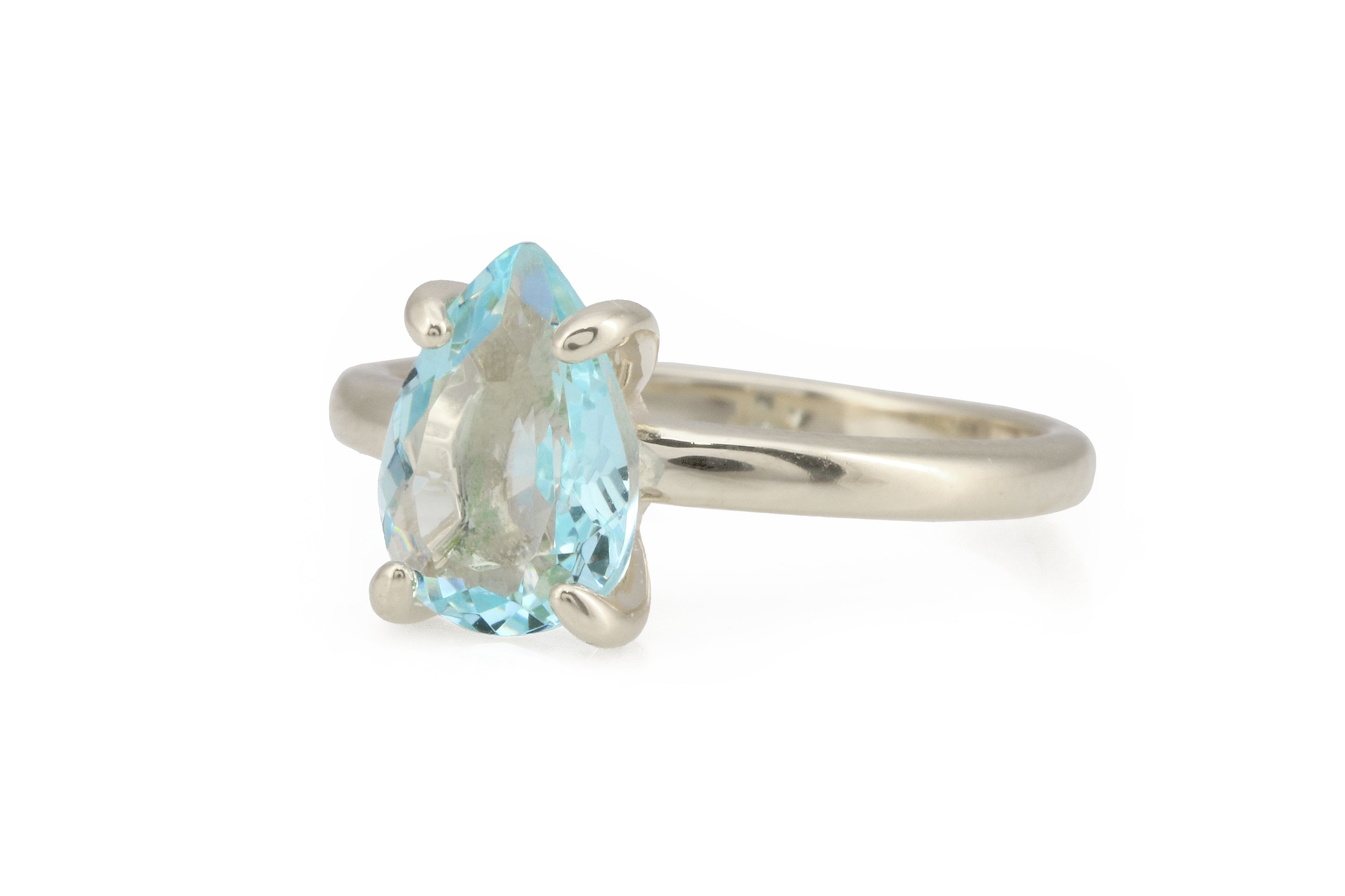Alluring Topaz Ring in 14K Gold Rings Anemone Unique
