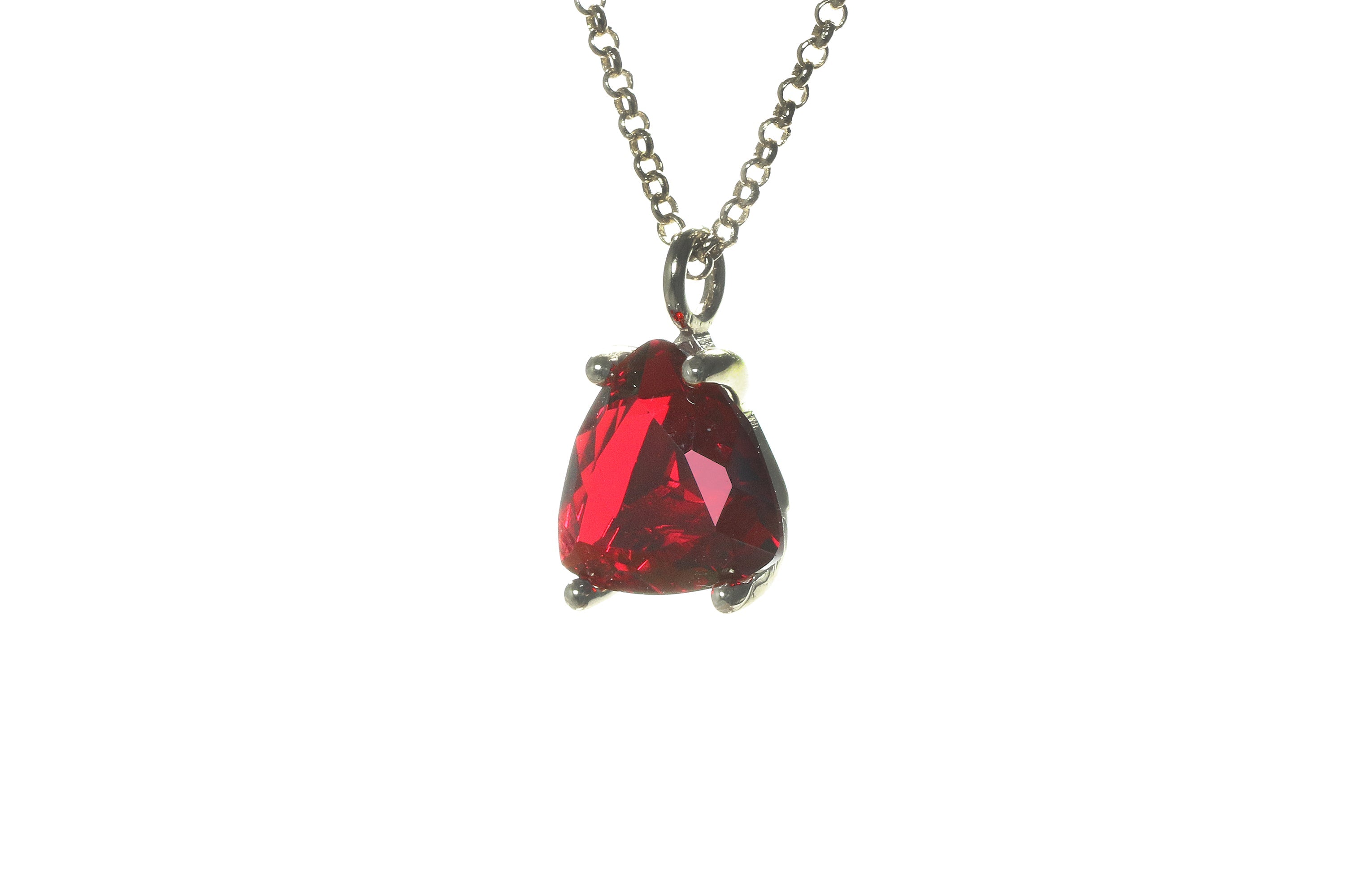 Minimalist Ruby Pendant Gold Filled Necklace necklaces Anemone Unique