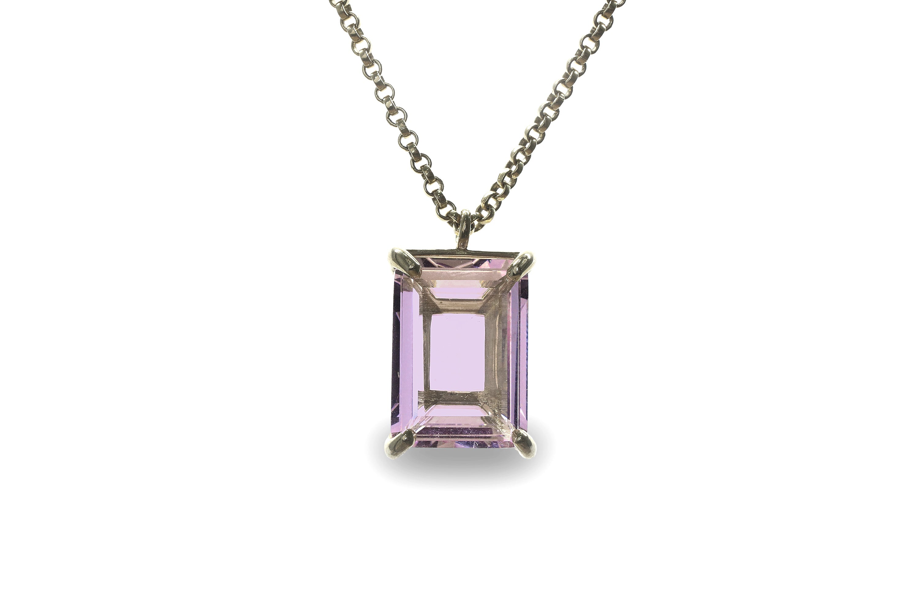 Pretty Rose Quartz Pendant Necklace for Women necklaces Anemone Jewelry