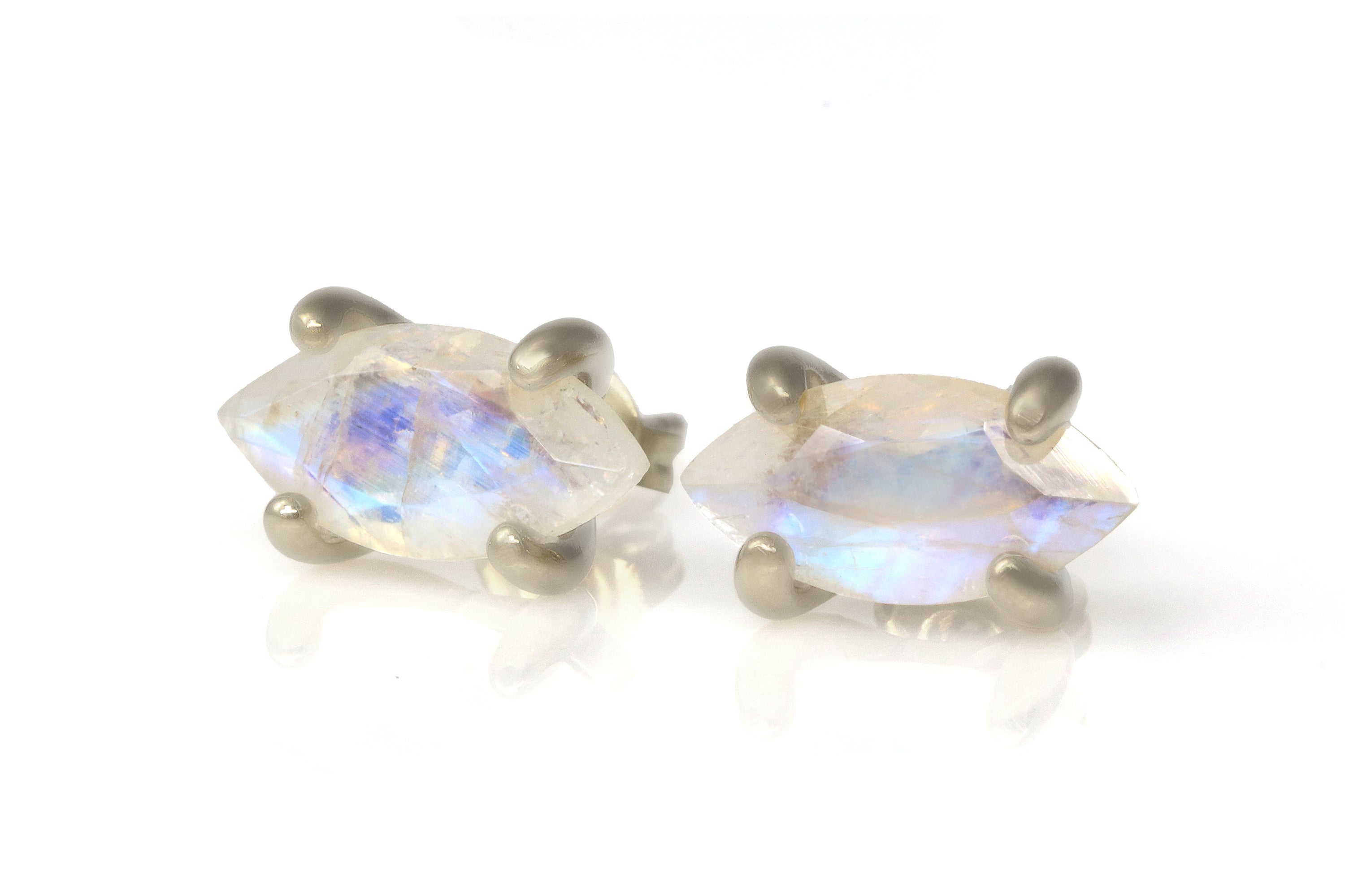 Unique Moonstone Earrings in Gold Earrings Anemone Unique