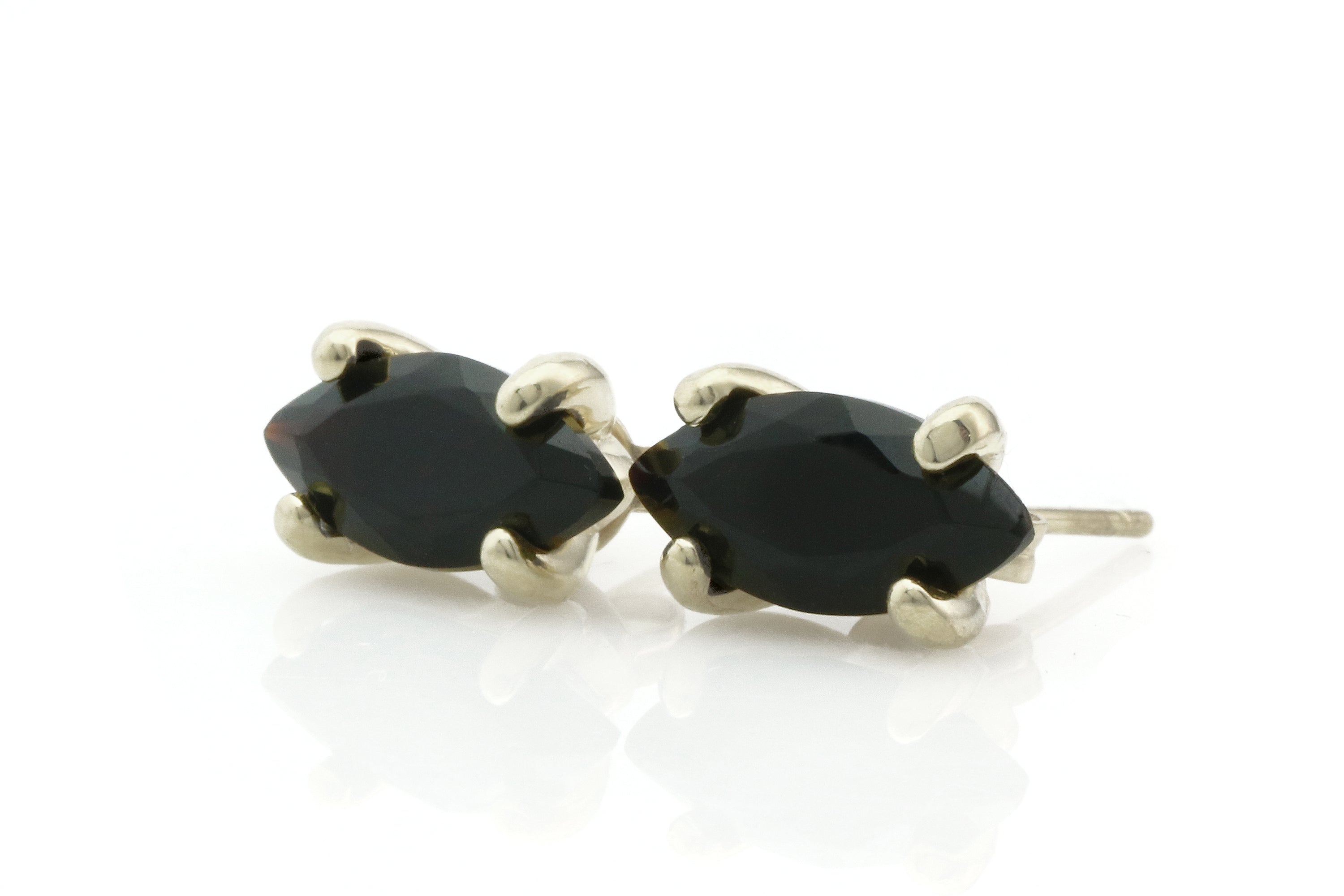 Glamorous Black Onyx Gold Earrings Earrings Anemone Unique
