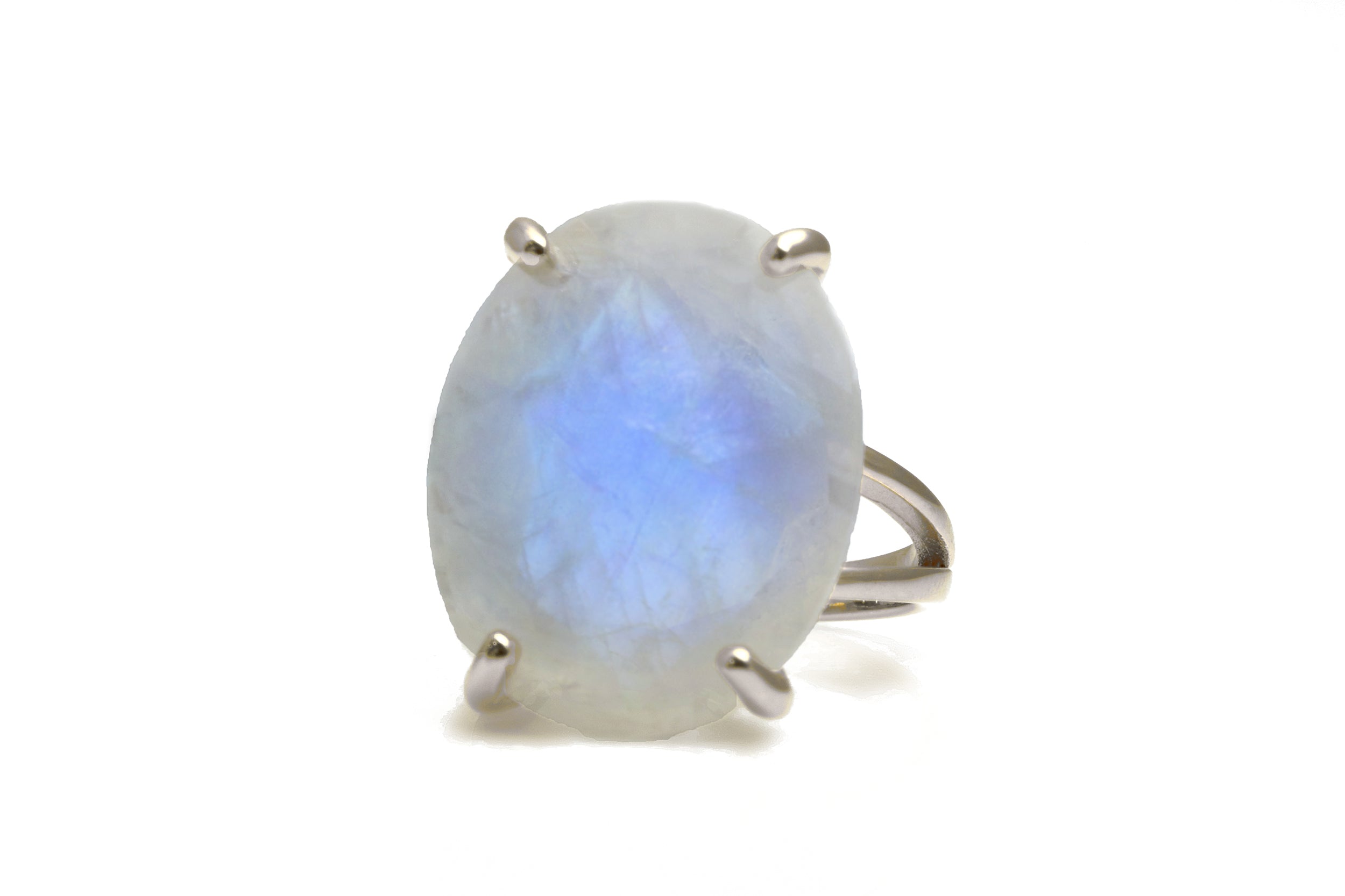 Stunning Oval-Shaped Moonstone Gold Filled Ring Rings Anemone Jewelry