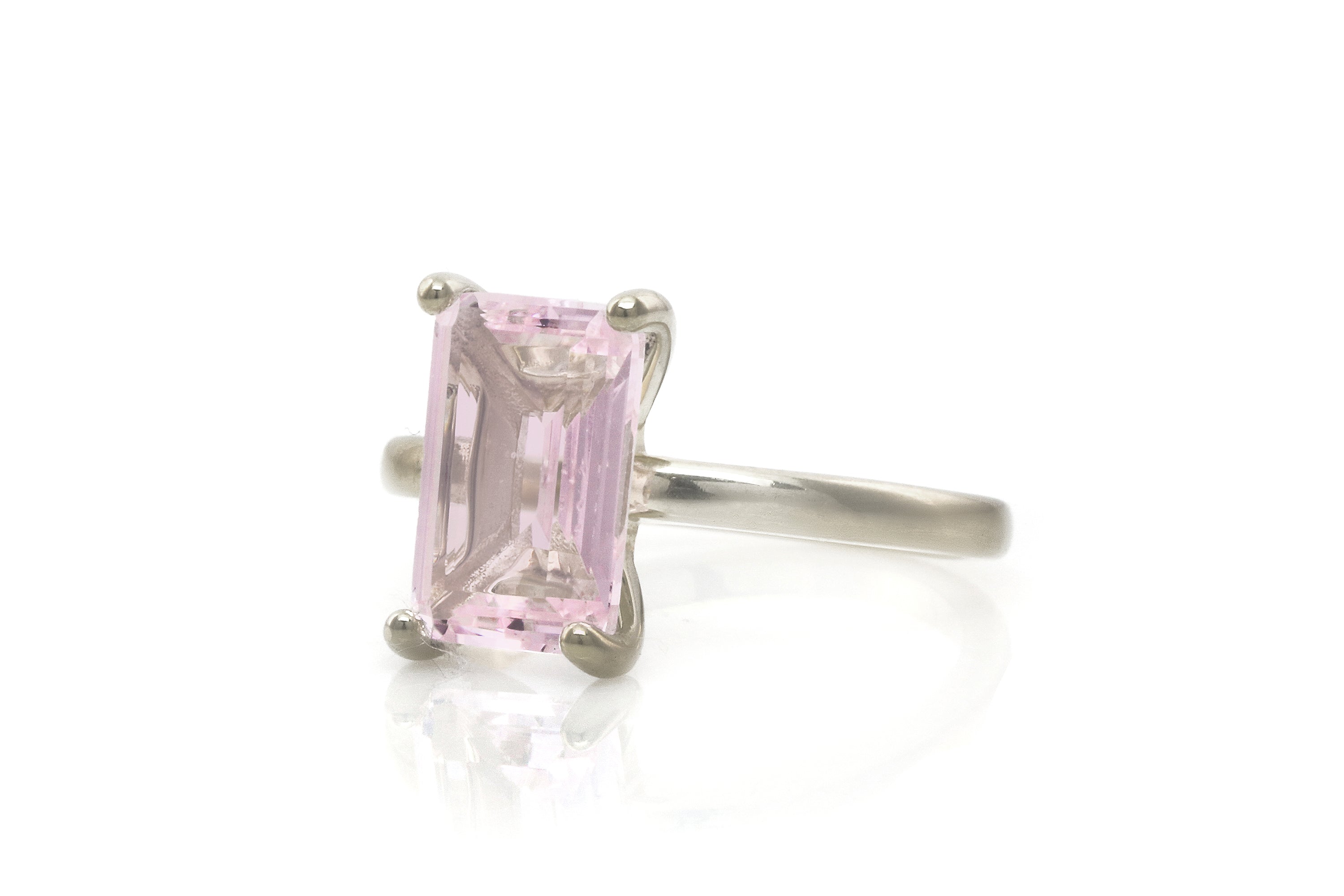 Rose Quartz Ring in 14k Rose Gold Rings Anemone Unique