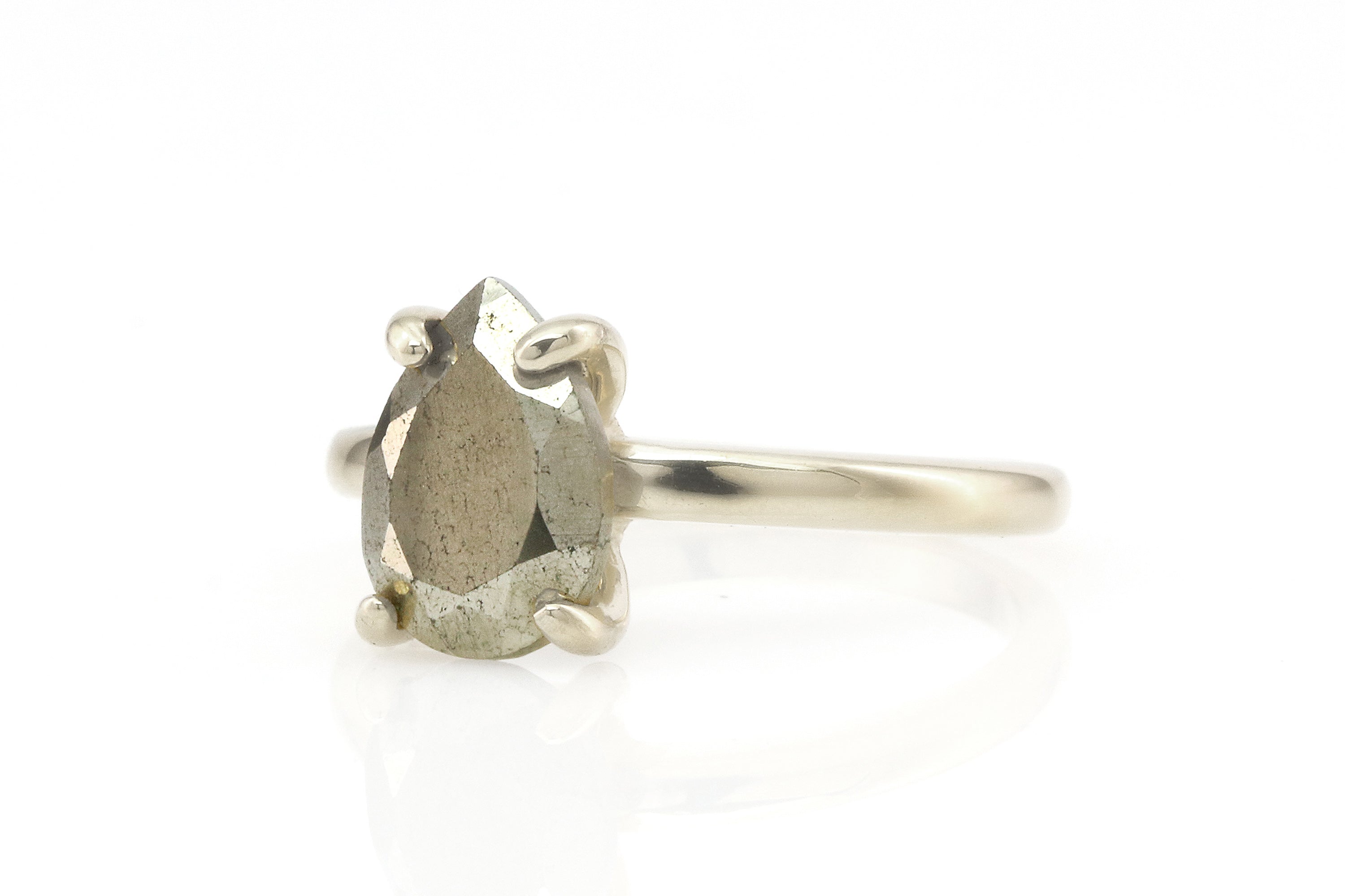 Unique Pyrite Ring in Sterling Silver Rings Anemone Unique