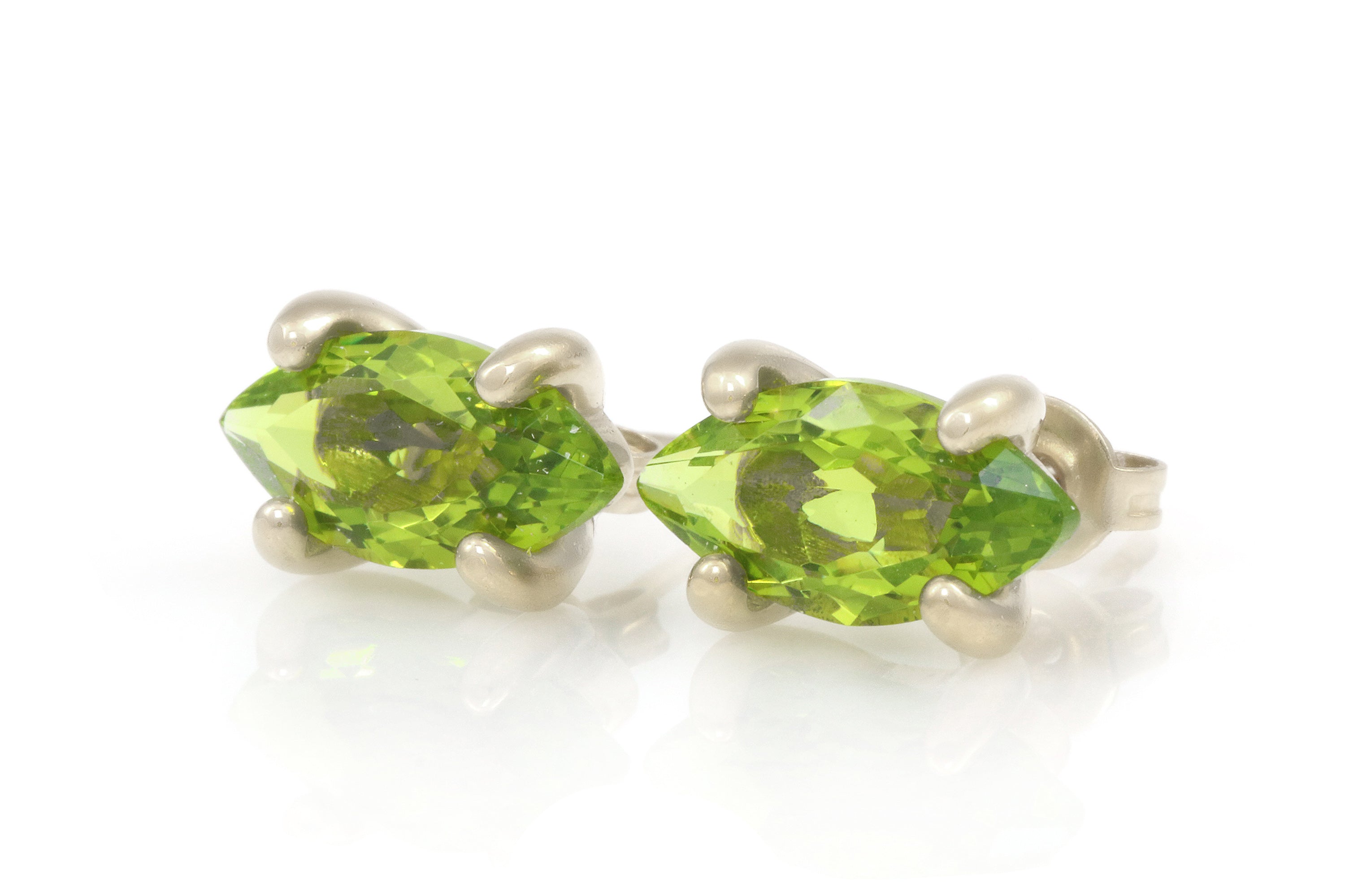 Bejewelling Peridot Sterling Silver Earrings Earrings Anemone Unique