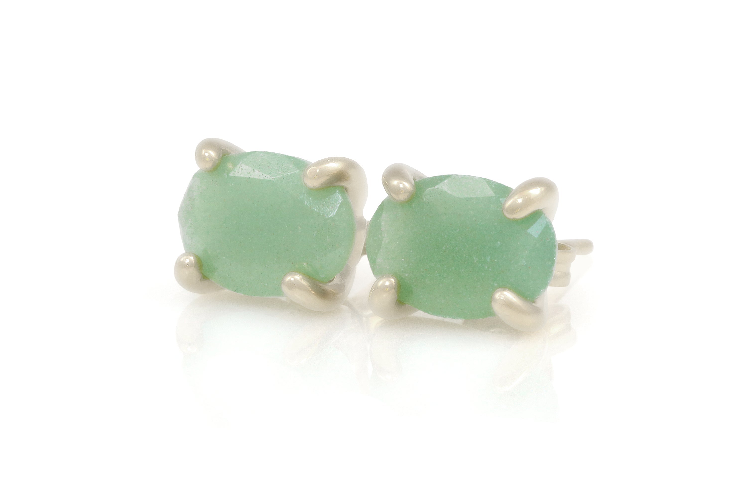 Green Aventurine Gold Filled Earrings Earrings Anemone Unique