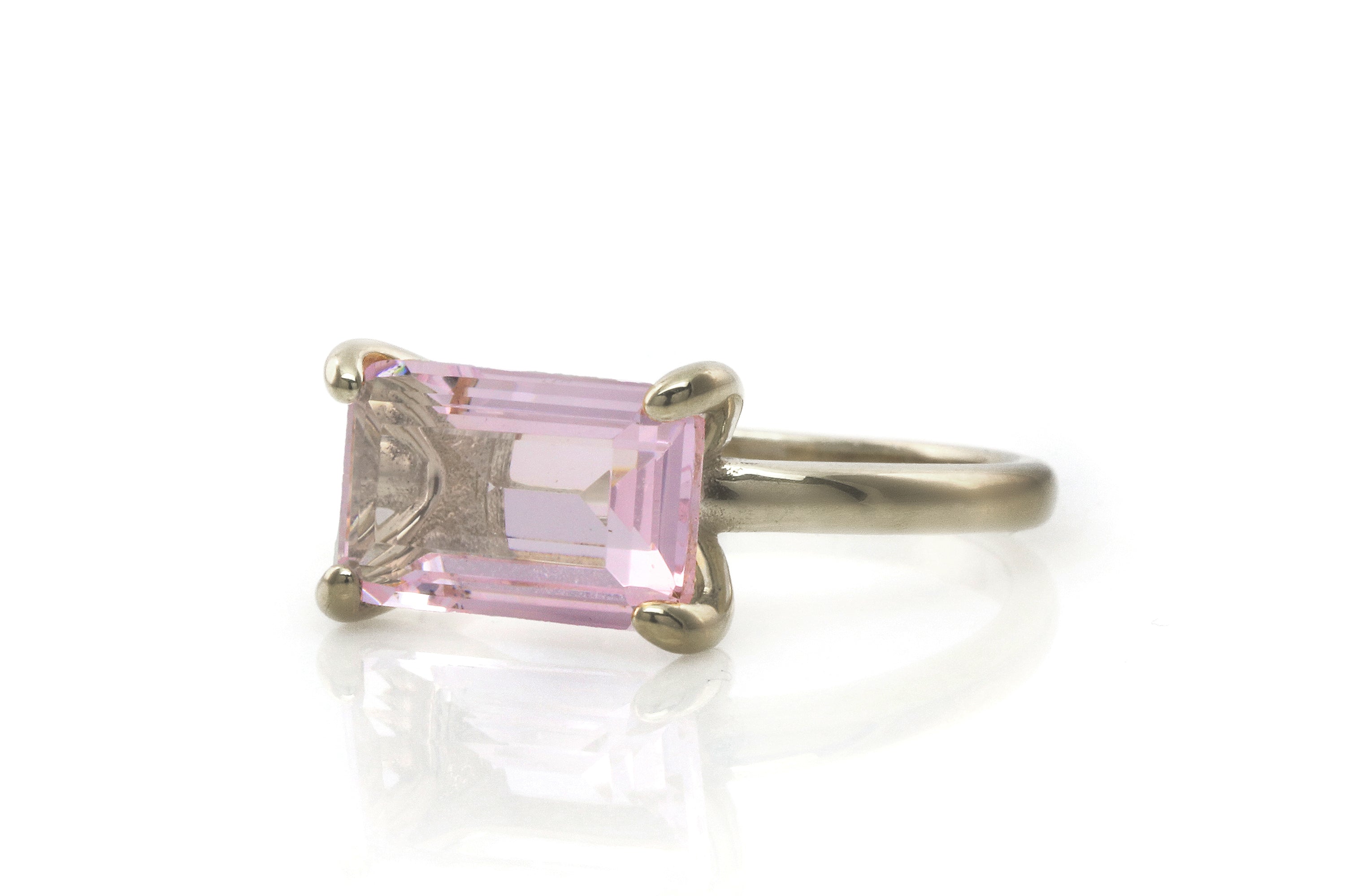 Amazing Rose Quartz Gold Filled Ring Rings Anemone Unique