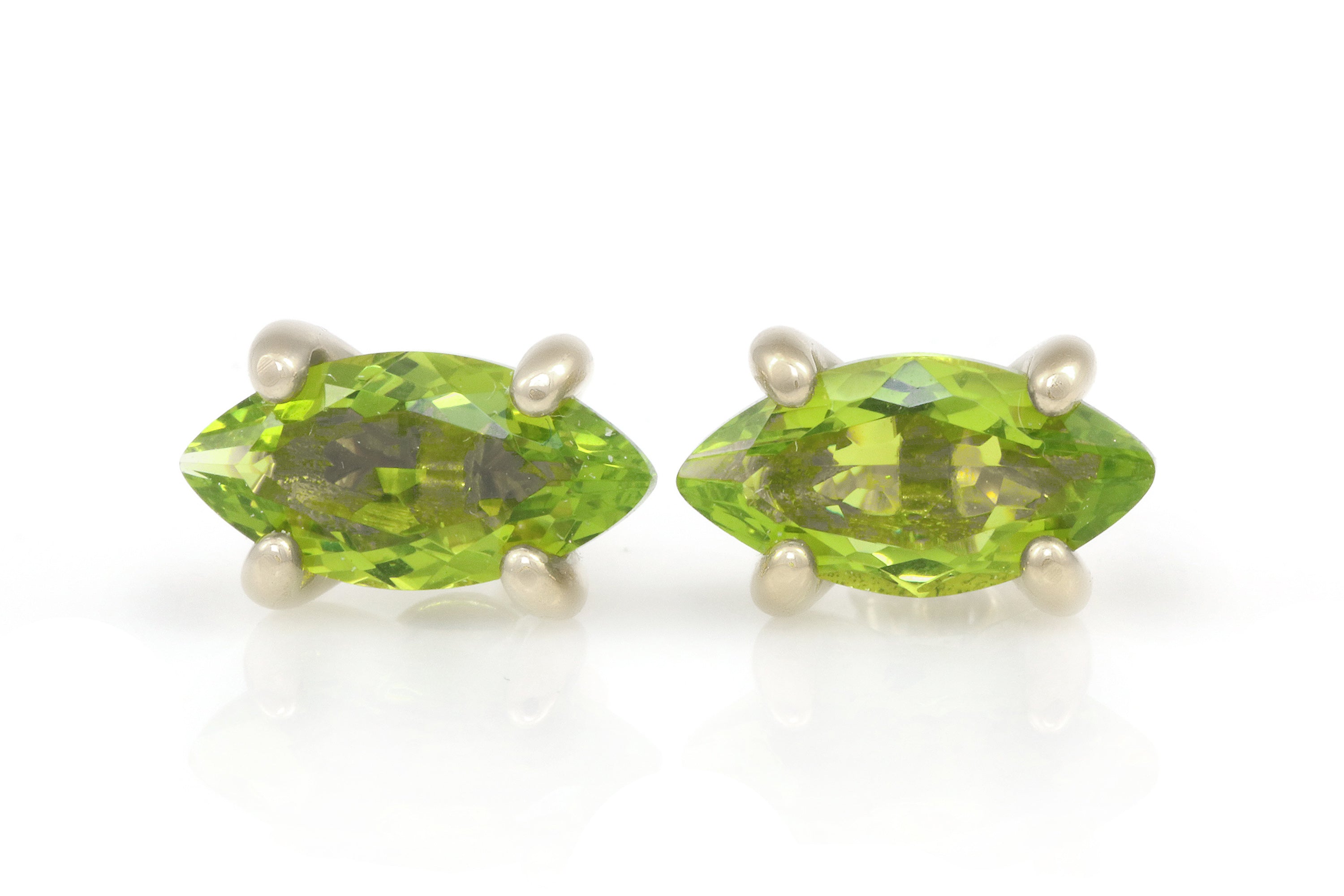 Bejewelling Peridot Sterling Silver Earrings Earrings Anemone Unique