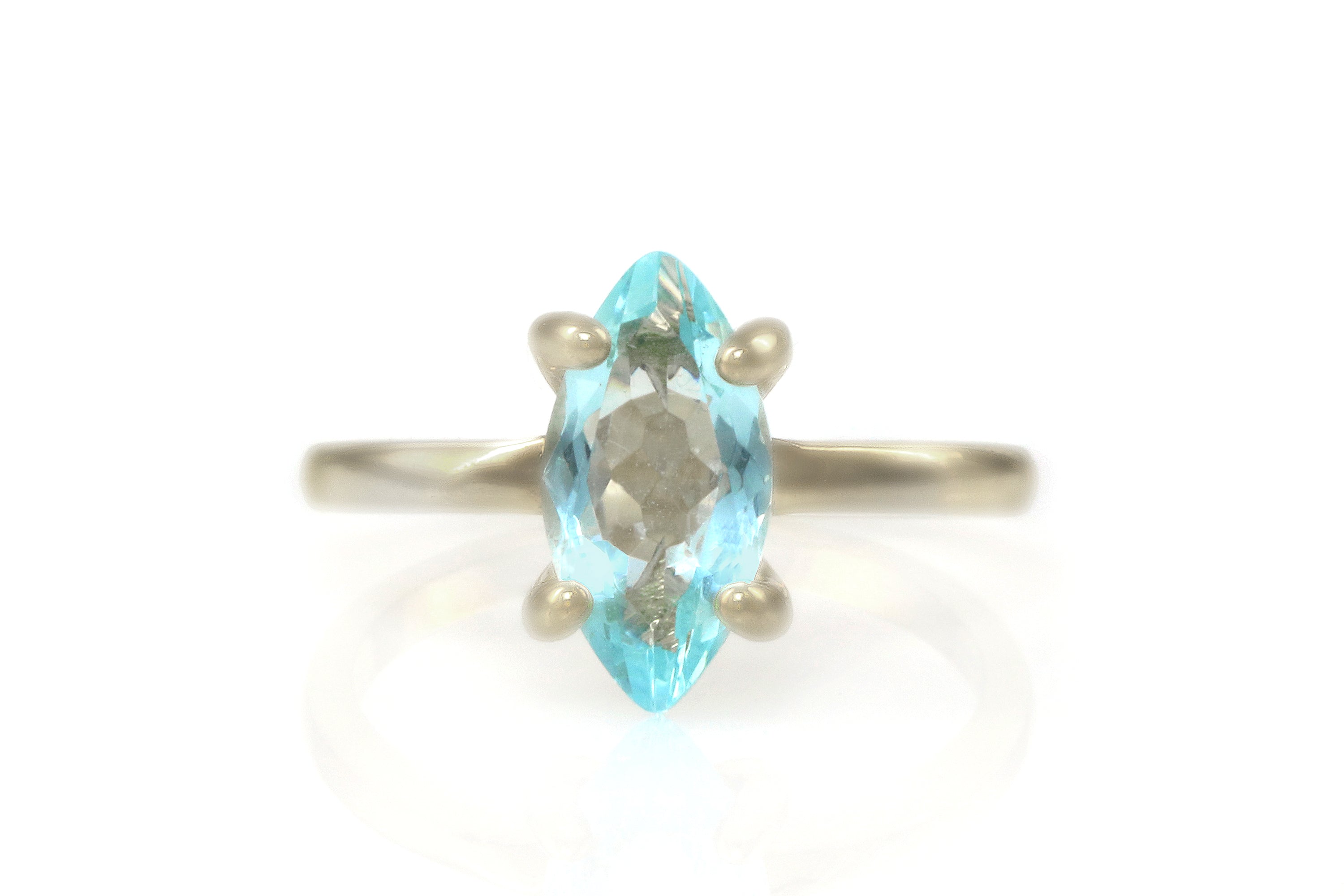 Elegant Topaz 925 Sterling Silver Ring Rings Anemone Unique