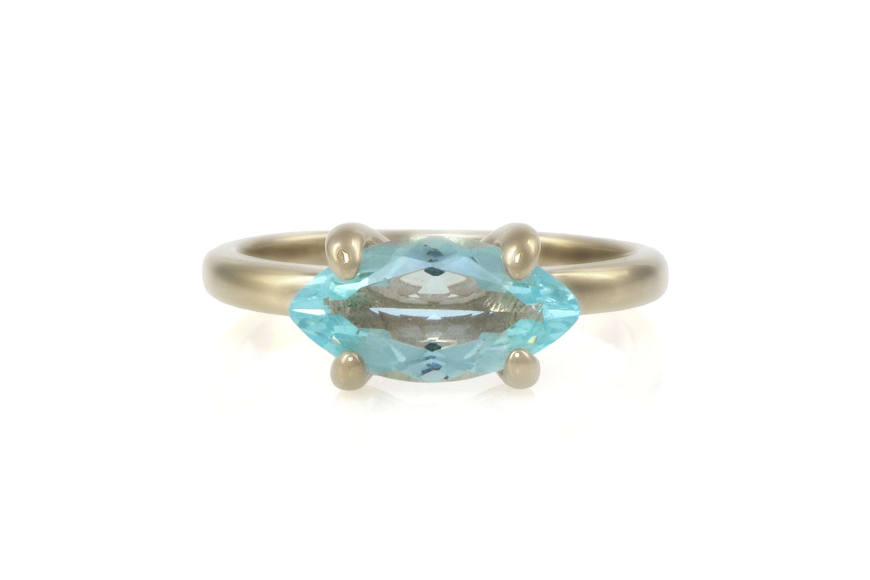 Dainty Sterling Silver Topaz Ring Rings Anemone Unique