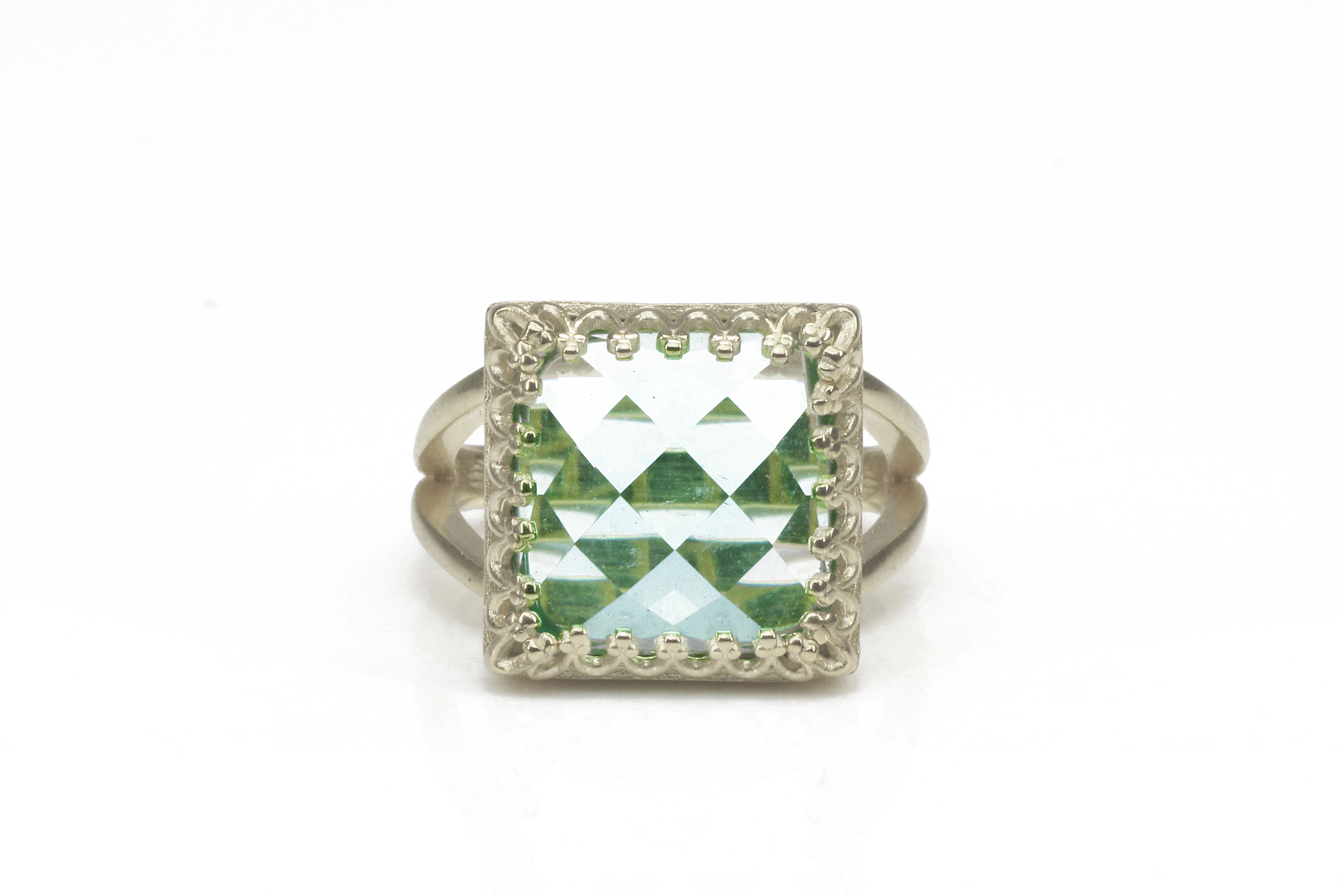 Stunning Blue Topaz in 925 Sterling Silver Rings Anemone Jewelry