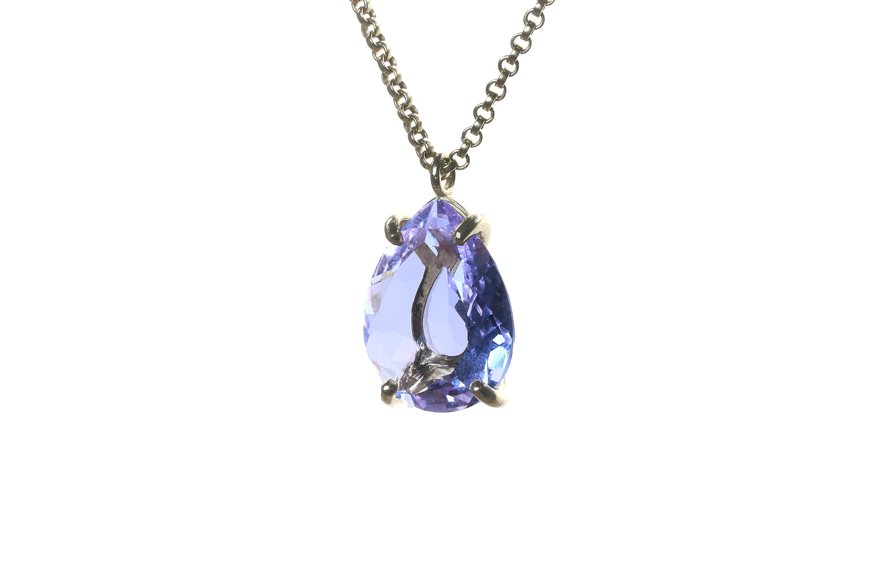 Elegant Tanzanite Gold Filled Necklace necklaces Anemone Jewelry