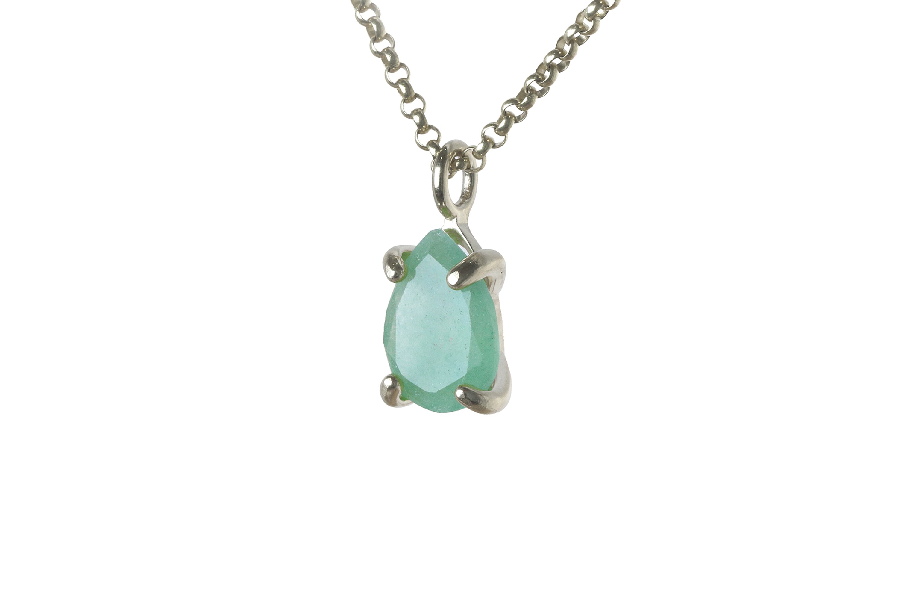 Pretty Green Aventurine Gold Necklace necklaces Anemone Unique