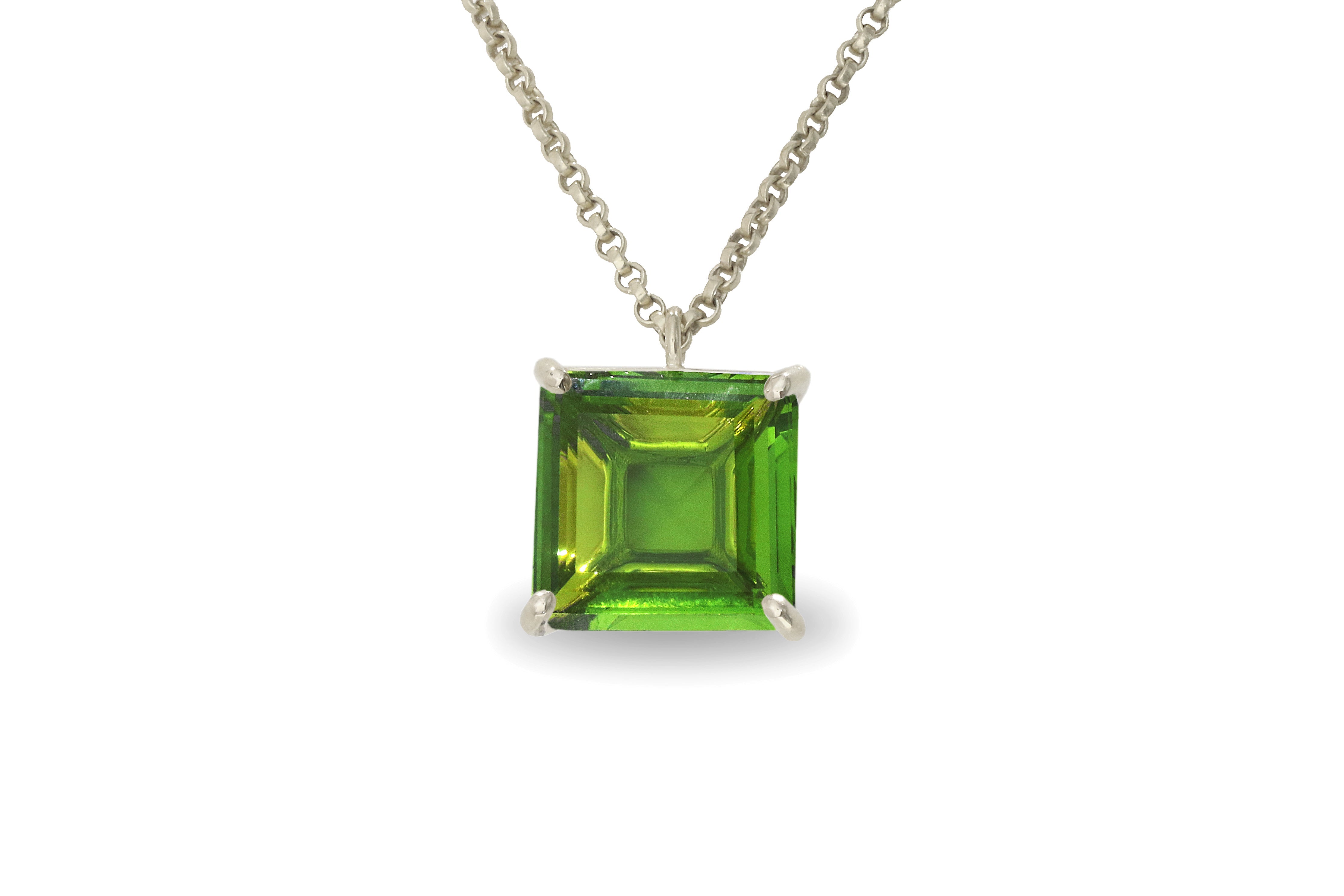 Vibrant Peridot Necklace in 14k Gold Filled necklaces Anemone Jewelry
