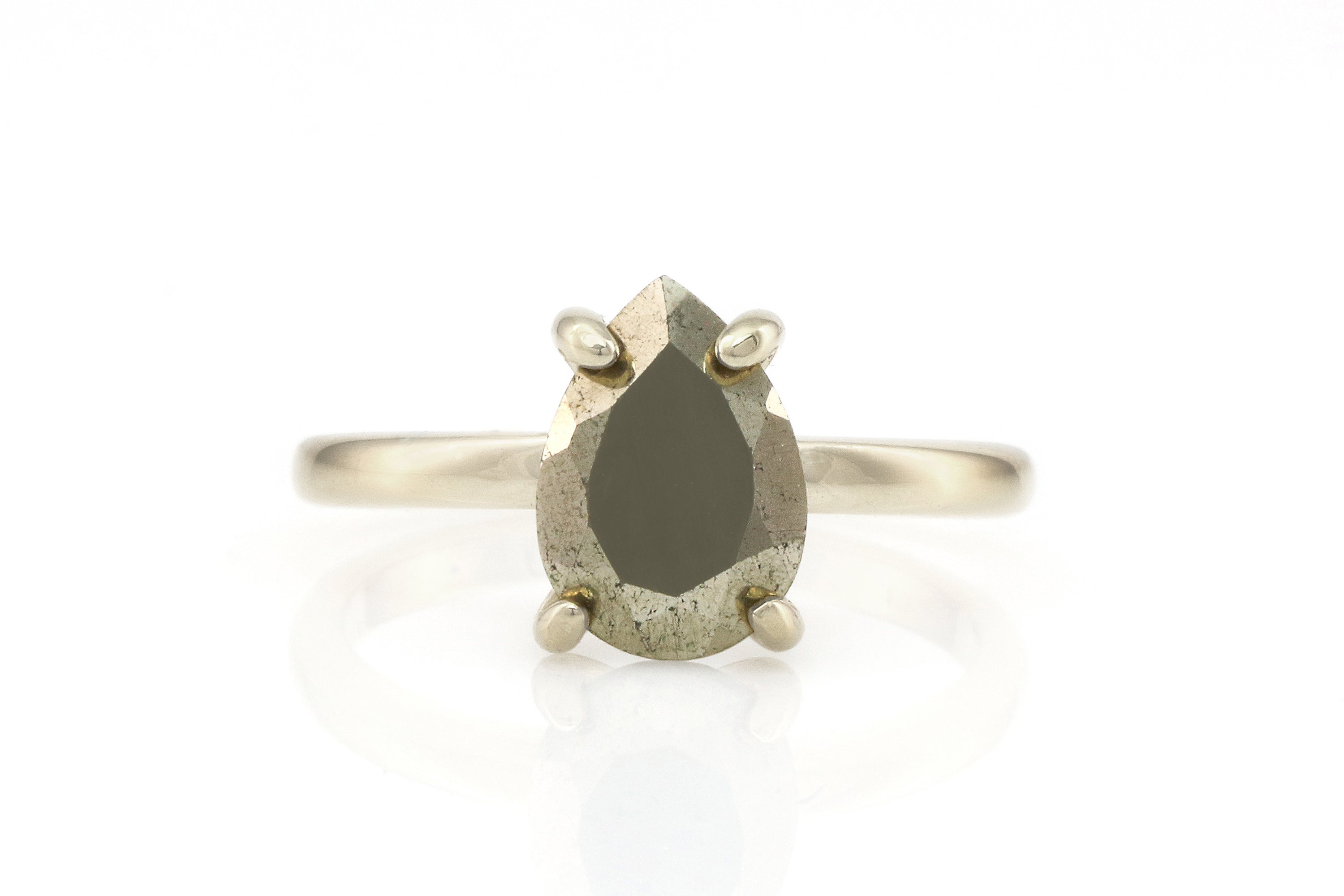 Unique Pyrite Ring in Sterling Silver Rings Anemone Unique