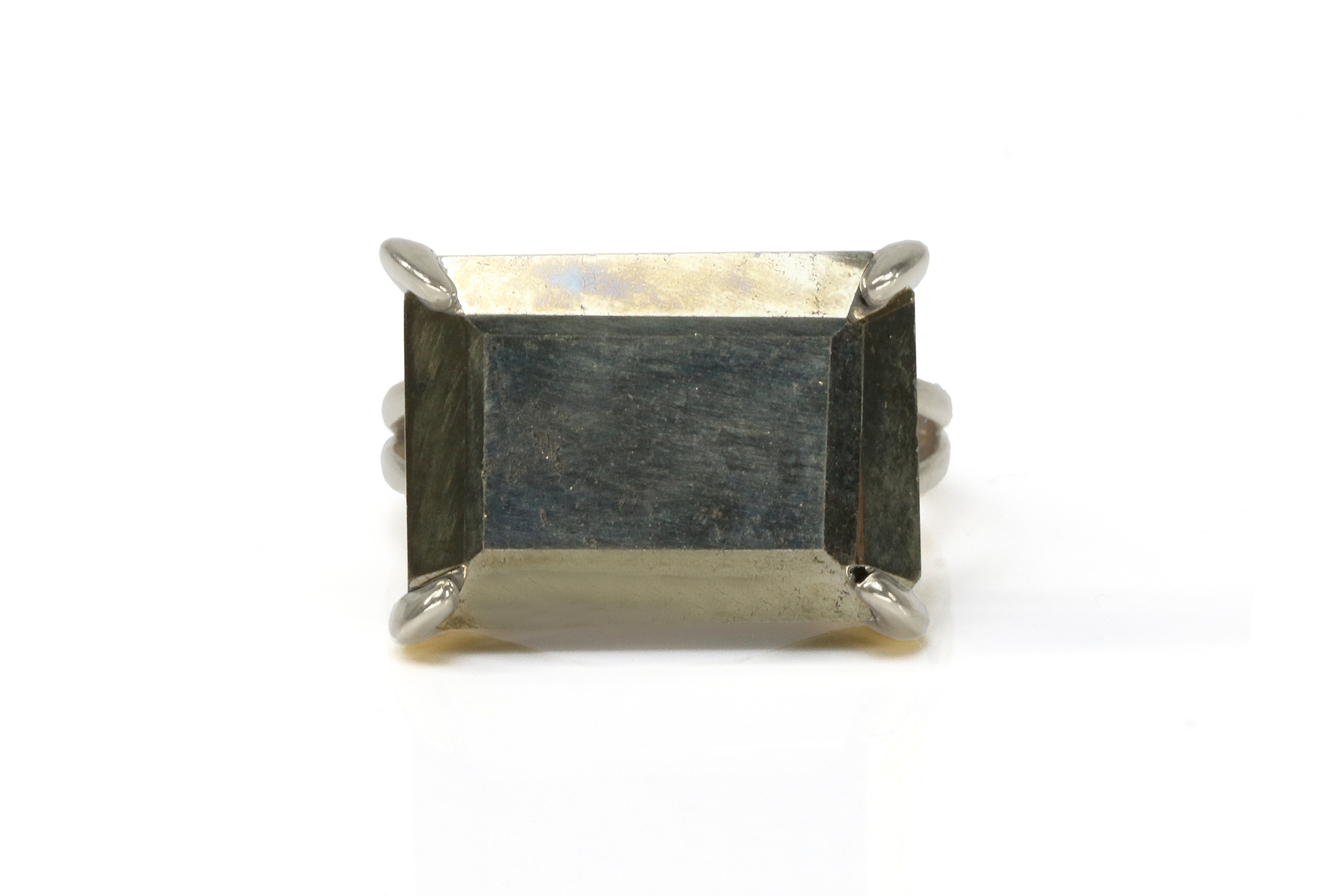 Stunning Pyrite Stone Ring in Sterling Silver Rings Anemone Jewelry