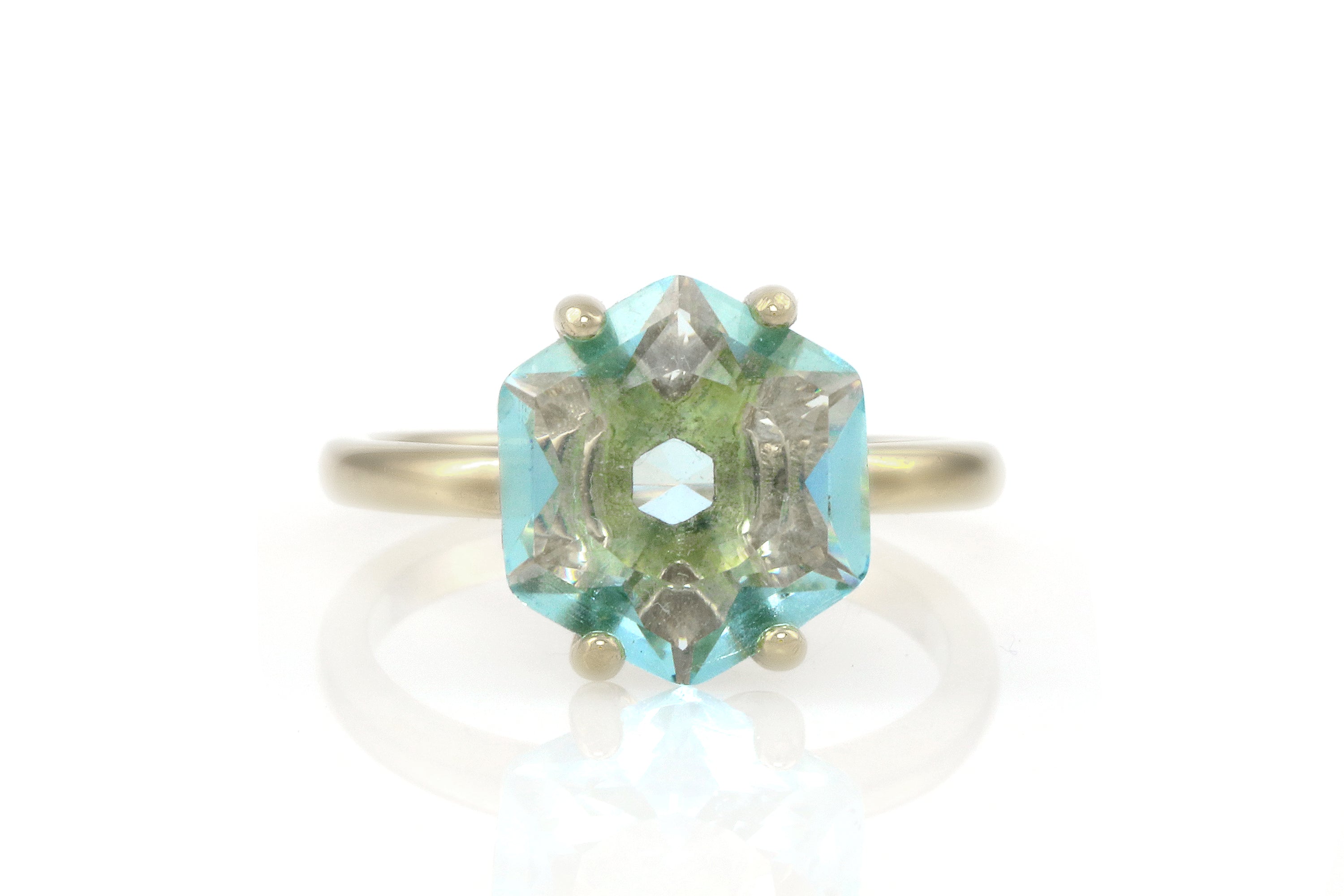 Simple Statement Sterling Silver Topaz Ring Rings Anemone Unique